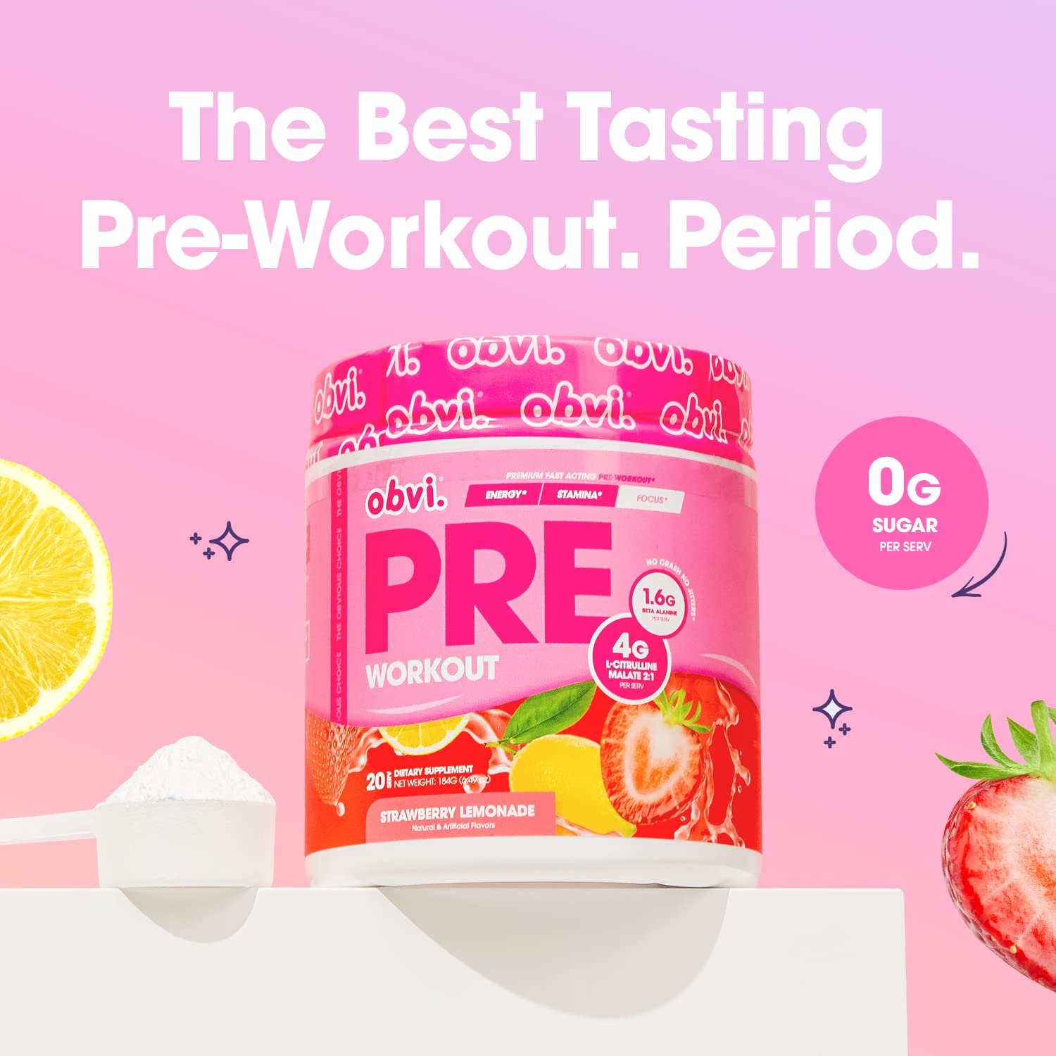 Obvi Pre Workout for Women, Preworkout, Designed for Energy, Stamina and Focus ObviAu supplements
