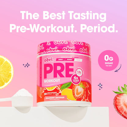 Obvi Pre Workout for Women, Preworkout, Designed for Energy, Stamina and Focus ObviUS supplements
