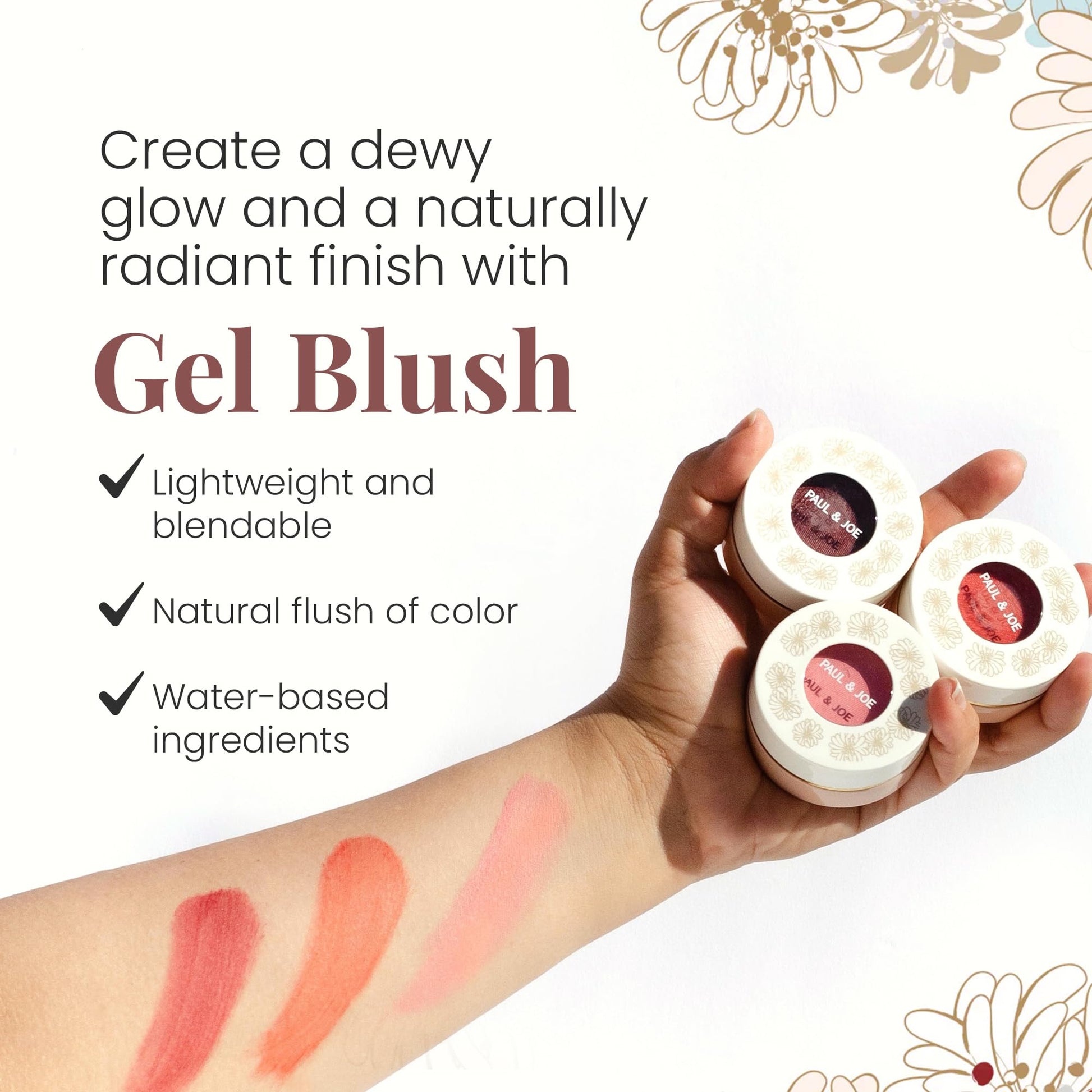 Paul & Joe Gel Blush, Bright and Buildable Blush Makeup, Water-Based Gel Makeup Blush with Hydrating Oils for Dewy, Radiant Finish, Garnet and Wine Red Cheek Tint, 05 Sommeliere, 0.71 oz Paul & JoeAu supplements