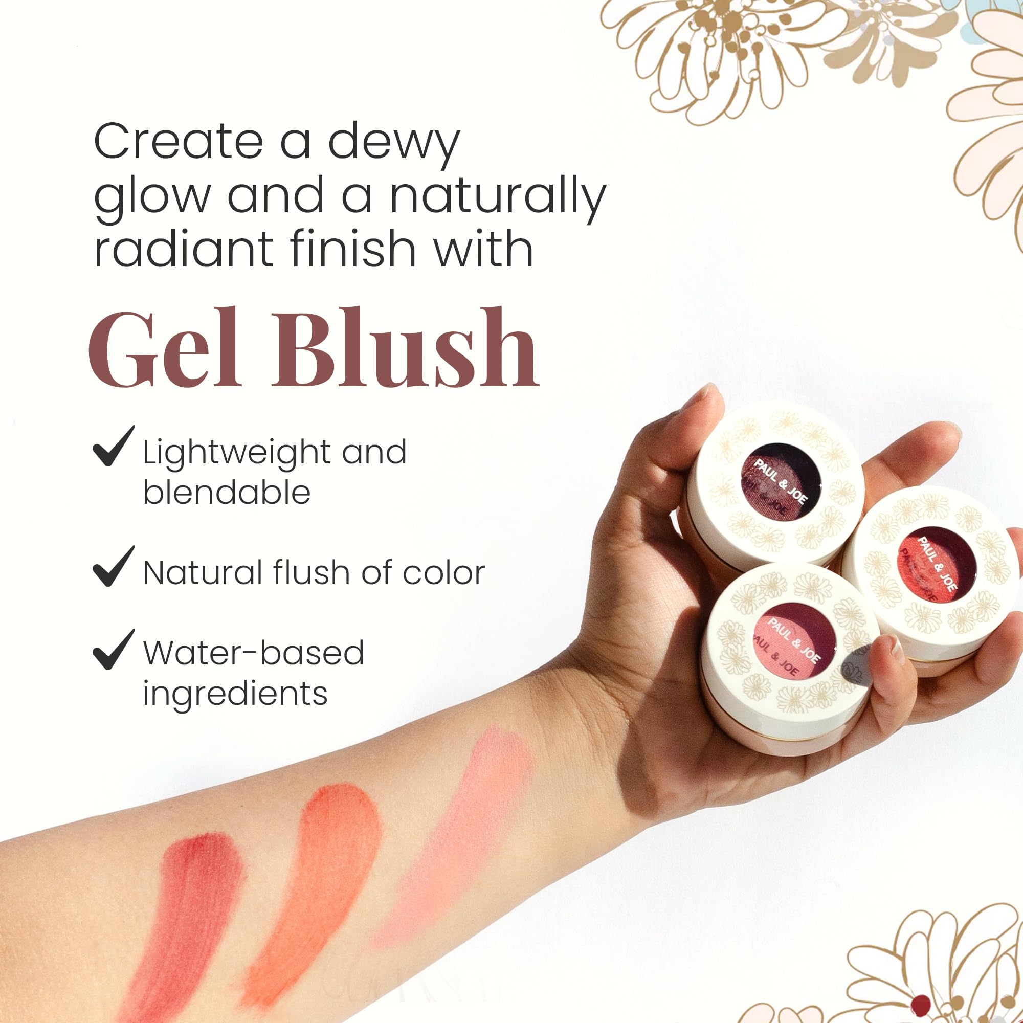 Paul & Joe Gel Blush, Bright and Buildable Blush Makeup, Water-Based Gel Makeup Blush with Hydrating Oils for Dewy, Radiant Finish, Garnet and Wine Red Cheek Tint, 05 Sommeliere, 0.71 oz Paul & JoeAu supplements