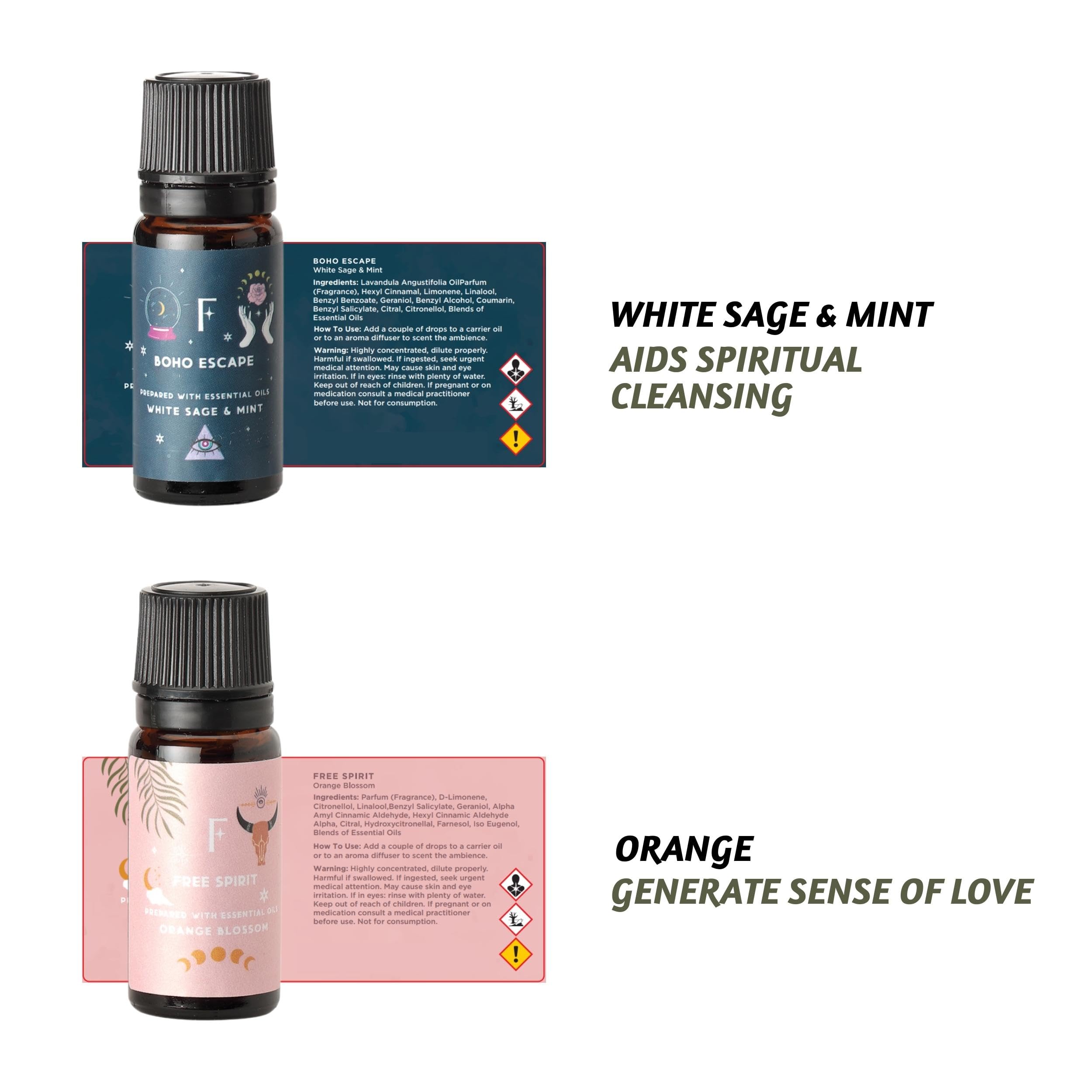 Folkulture Essential Oil Set for Diffuser, Set of 6, Aromatherapy Diffuser Oil Scents for Home FolkultureAu supplements
