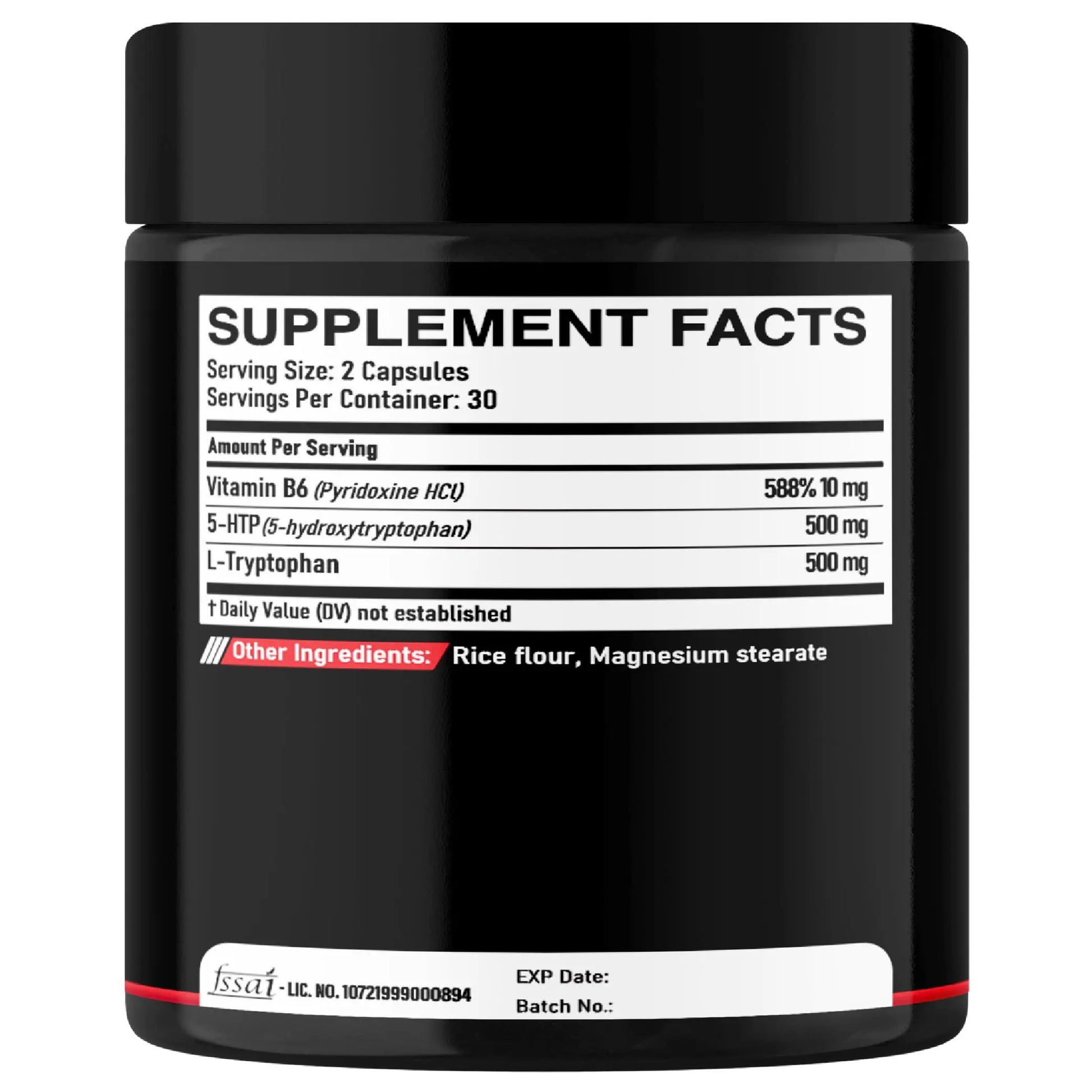 DEDICAD 5 HTP Supplement 1010mg - 60 Capsules - 3in1 Combined with Vitamin B6, L-Tryptophan - Comfortable Mood, Brain Health, Body Management & Immune System Support DEDICADnz supplements
