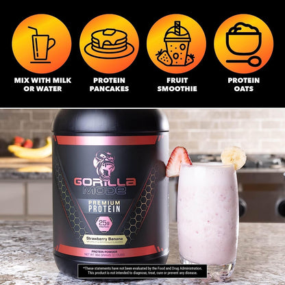 Gorilla Mode Premium Whey Protein - Cinnamon Churro / 25 Grams of Whey Protein Isolate Gorilla MindUS supplements
