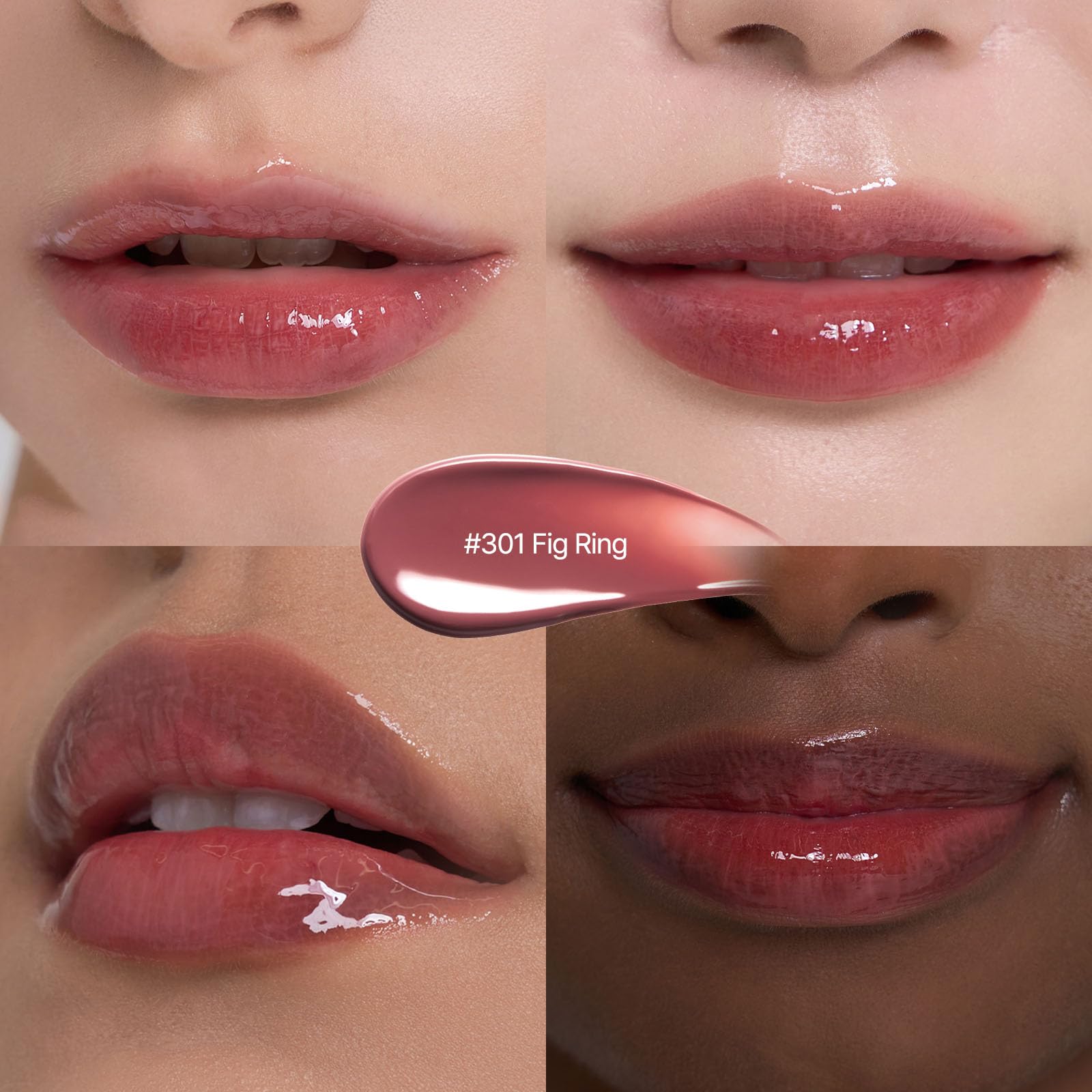 Laka Jelling Nude Gloss, Sheer Hydrating Lip Oil with No Stain, Non-Sticky, Nourishing Gloss for a Glowy Look, K-Beauty (#301 Figring, 1.9g/0.07oz) LakaAu supplements