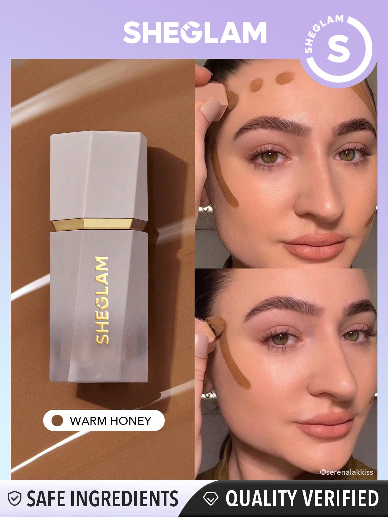 SHEGLAM Sun Sculpt Liquid Contour Stick Long Lasting Cream Bronzer Makeup-Warm Honey SHEGLAMAu supplements
