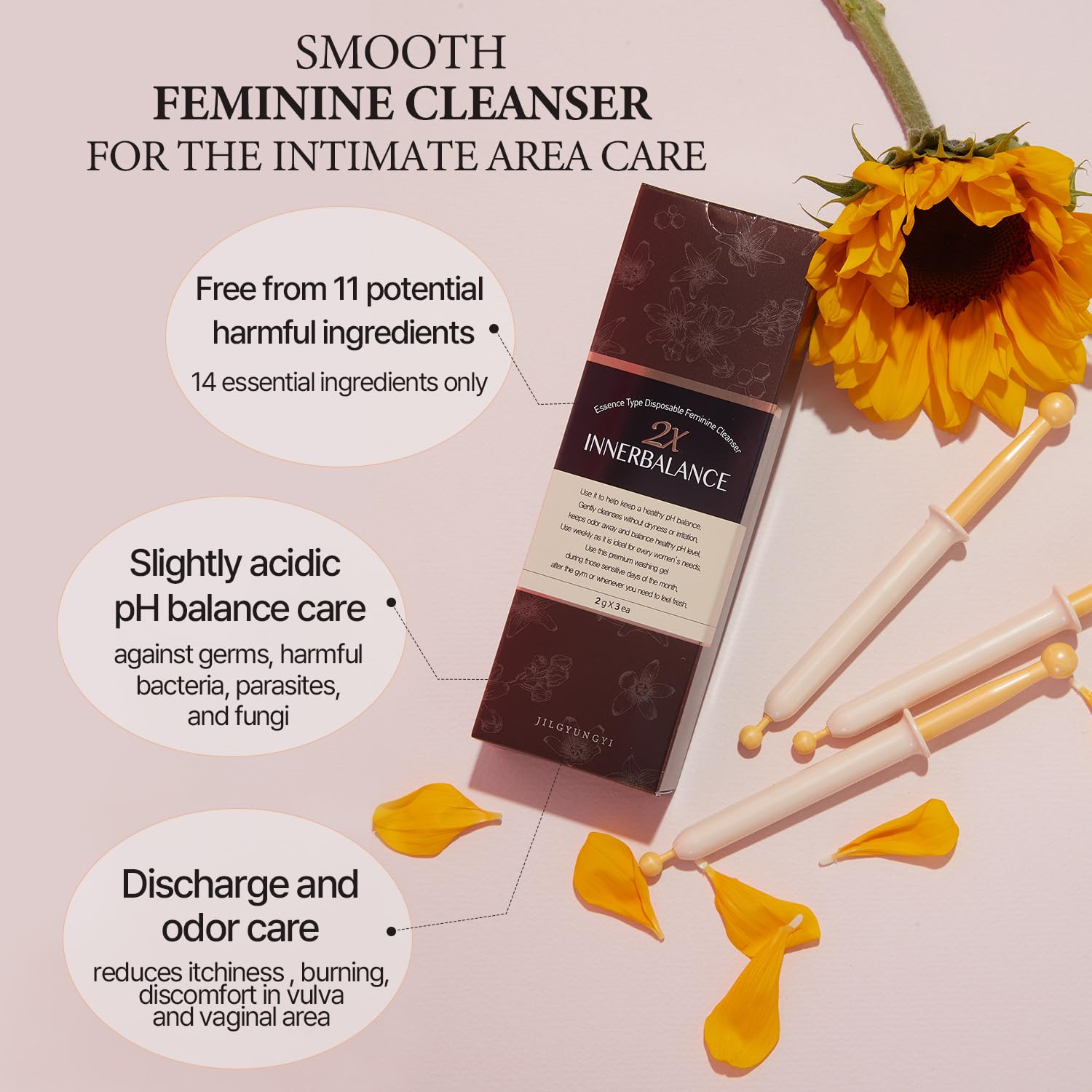 JilGyungYi 2X Inner Balance Intimate Feminine Cleansing Wash PH Balanced Odor Relief JilGyungYiAu supplements