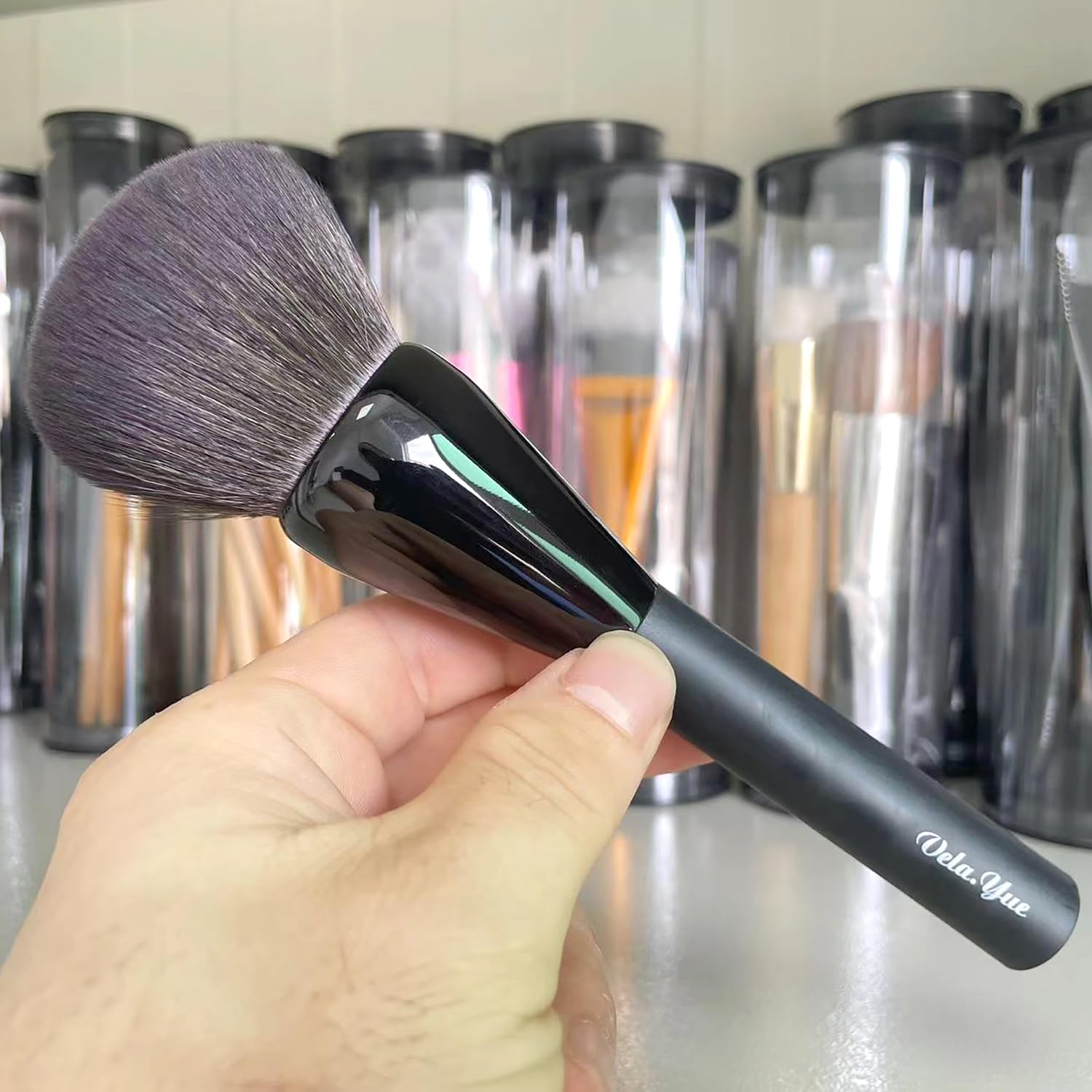 Vela.Yue Large Powder Brush Soft Face Loose Mineral Foundation Blusher Bronzer Makeup Brush Vela.YueAu supplements