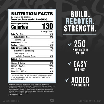 RYSE Up Supplements Loaded Protein Powder | 25g Whey Protein Isolate & Concentrate RYSE Up SupplementsUS supplements