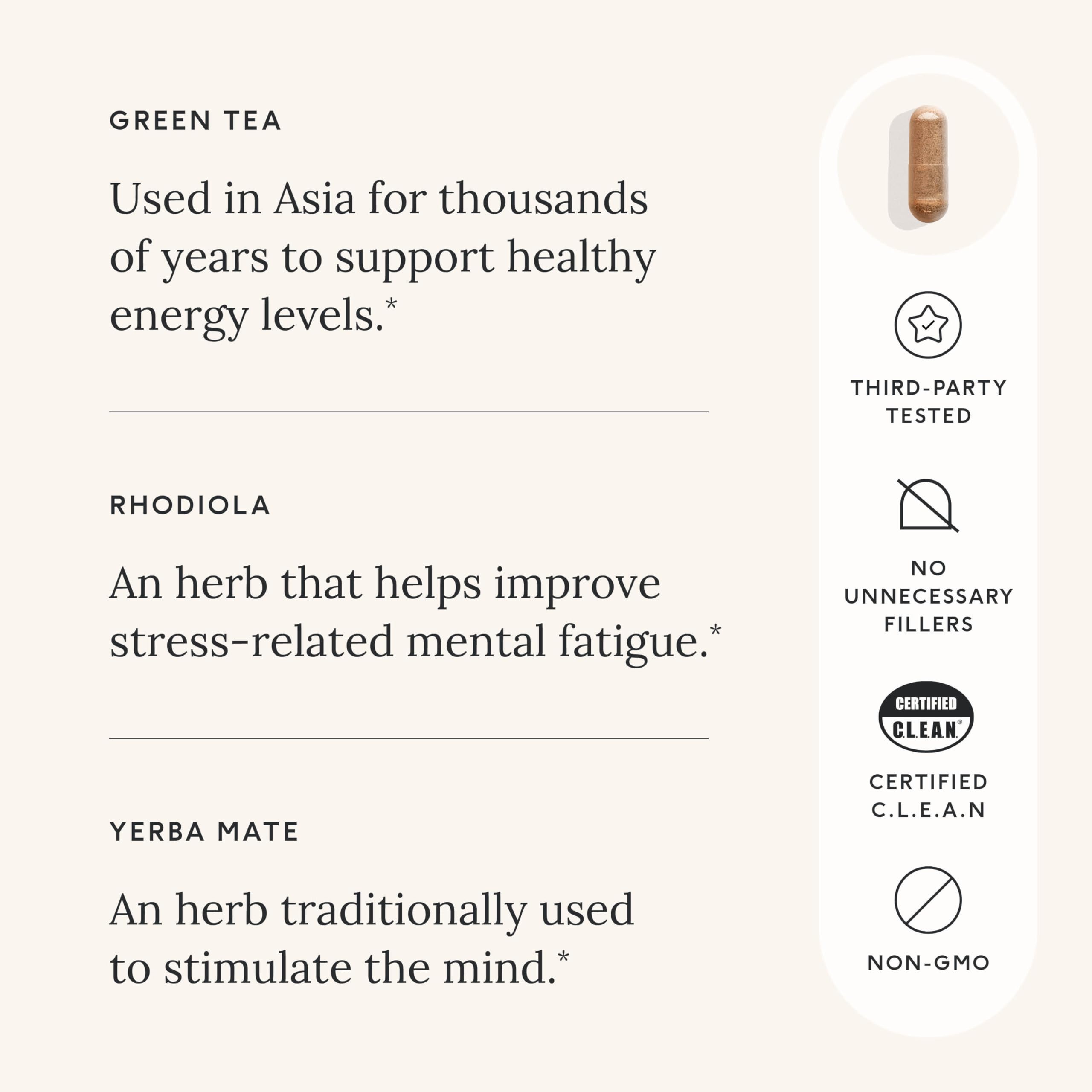Care/of Natural Energy Supplements for Fatigue Vitamins for Energy and Tiredness for Women & Men, Energy Vitamins for Women for Healthy Energy, Energy Supplements for Women – 30 Energy Pills Care/ofAu supplements