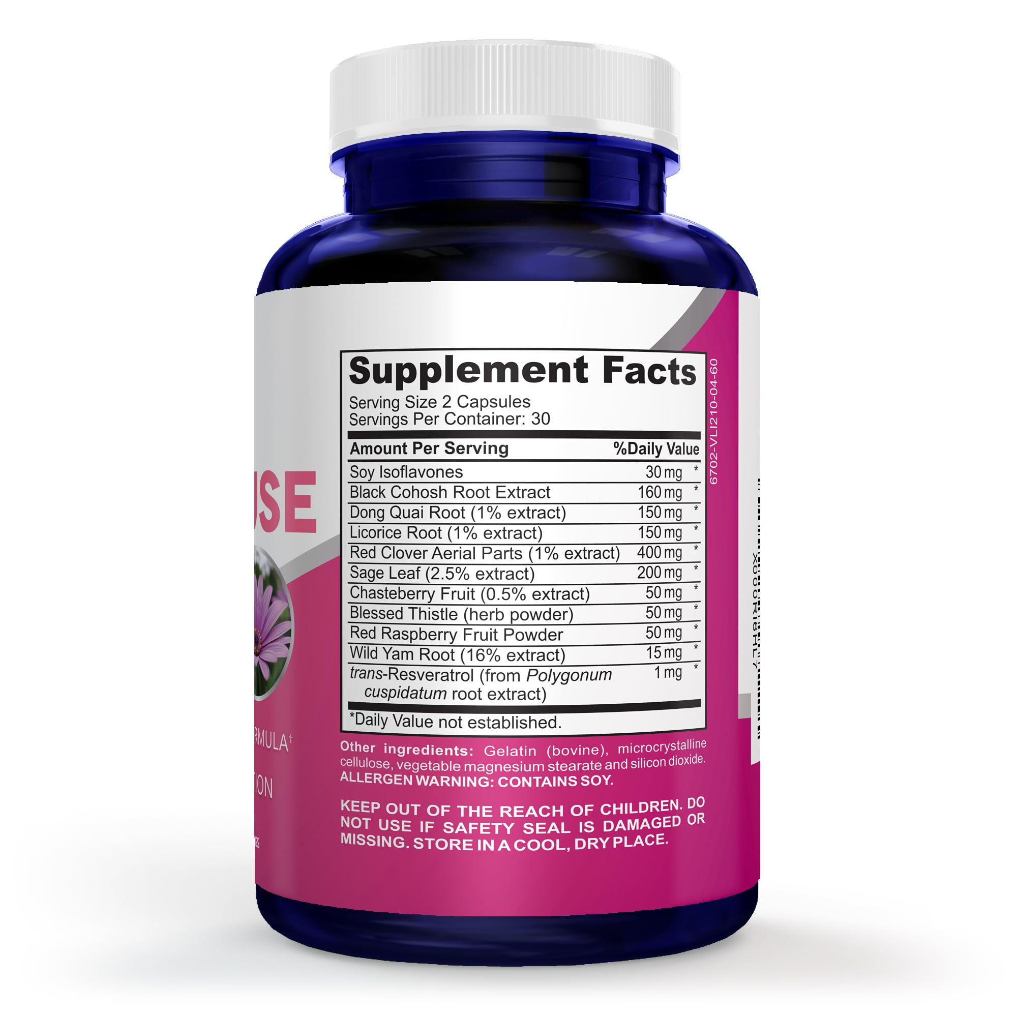 NusaPure Menopause Complex : Black Cohosh and Herbal Ingredients - 60 Capsules NusaPureAu supplements
