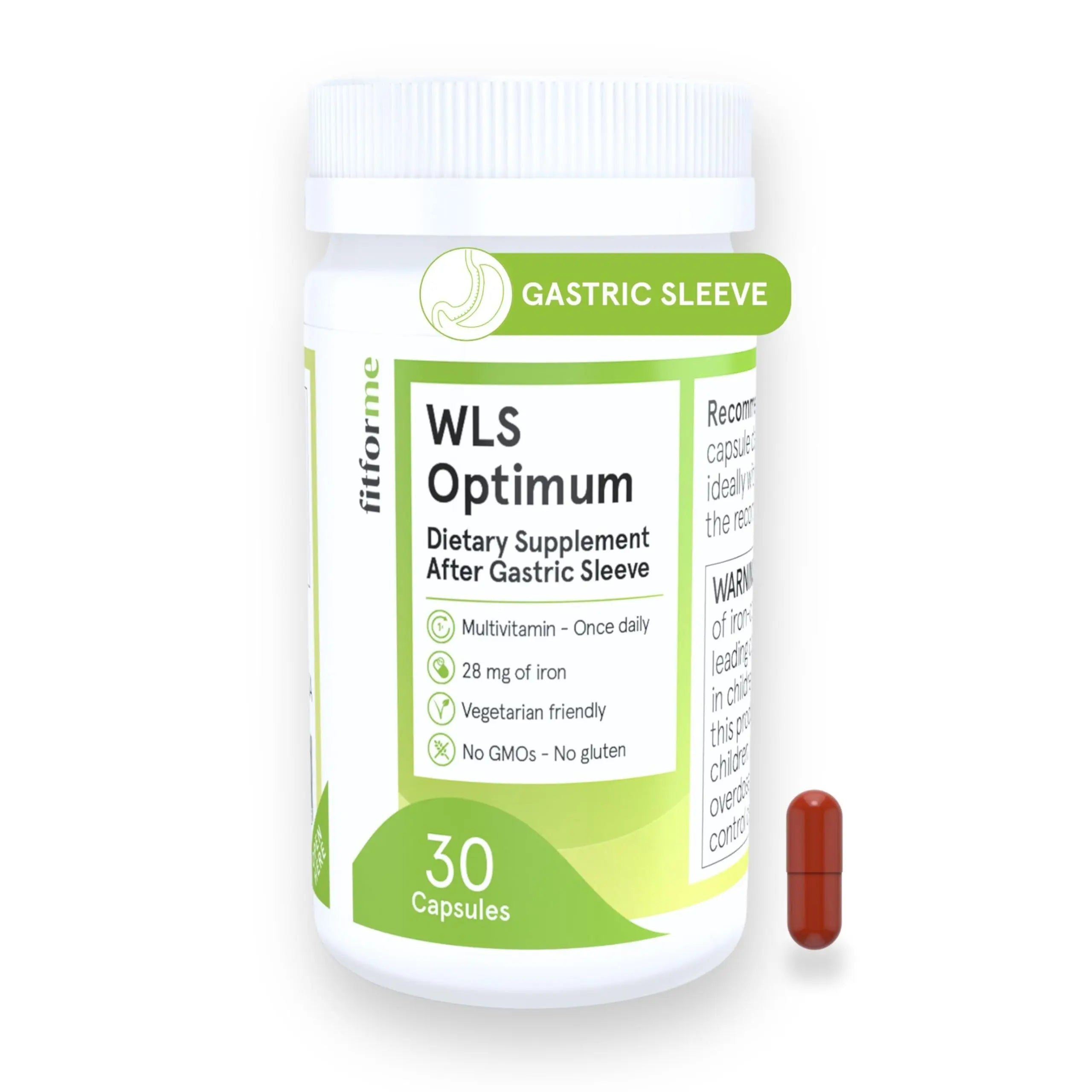 FitForMe Bariatric Multivitamin, Tailored for Gastric Sleeve Surgery – One-a-Day Capsule, 30-Day Supply, Easy-to-Swallow WLS Optimum Capsule FitForMeAu supplements