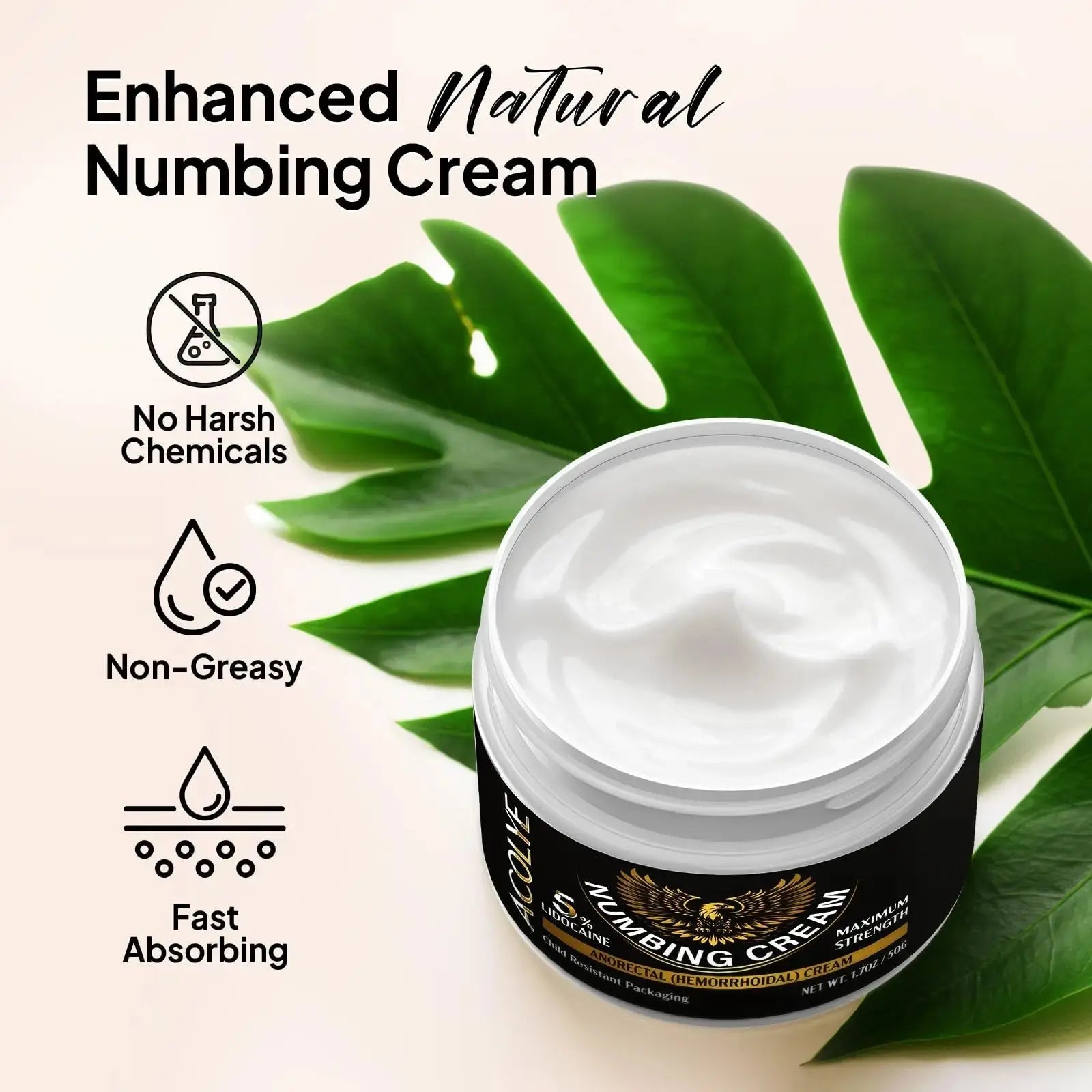 Acolye Numbing Cream Extra Strength: 5% Lidocaine Local Anesthetic- Long Lasting Extra Relief with Menthol Arnica and Emu Oil - Hemorrhoid Cream AcolyeAu supplements