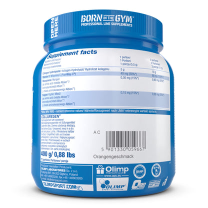 Olimp Labs Collaregen Mineral Supplement, Orange Flavour Powder, 400 g OLIMP SPORT NUTRITIONUS supplements