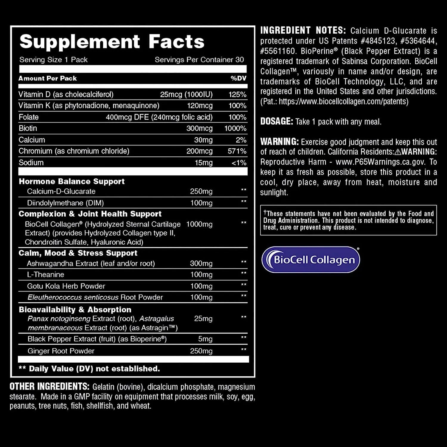 Animal Power Balance – Women's Alpha F Comprehensive Formula – Supports Hormonal Balance, Complexion, Hair, Nails, Mood and Stress, Intestinal Health, & Bone and Joint Health – 30 Packs Animalnz supplements