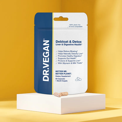 DR.VEGAN Debloat & Detox | Bloating, Digestion, Liver Support | Vitamins & Supplements dr veganUS supplements