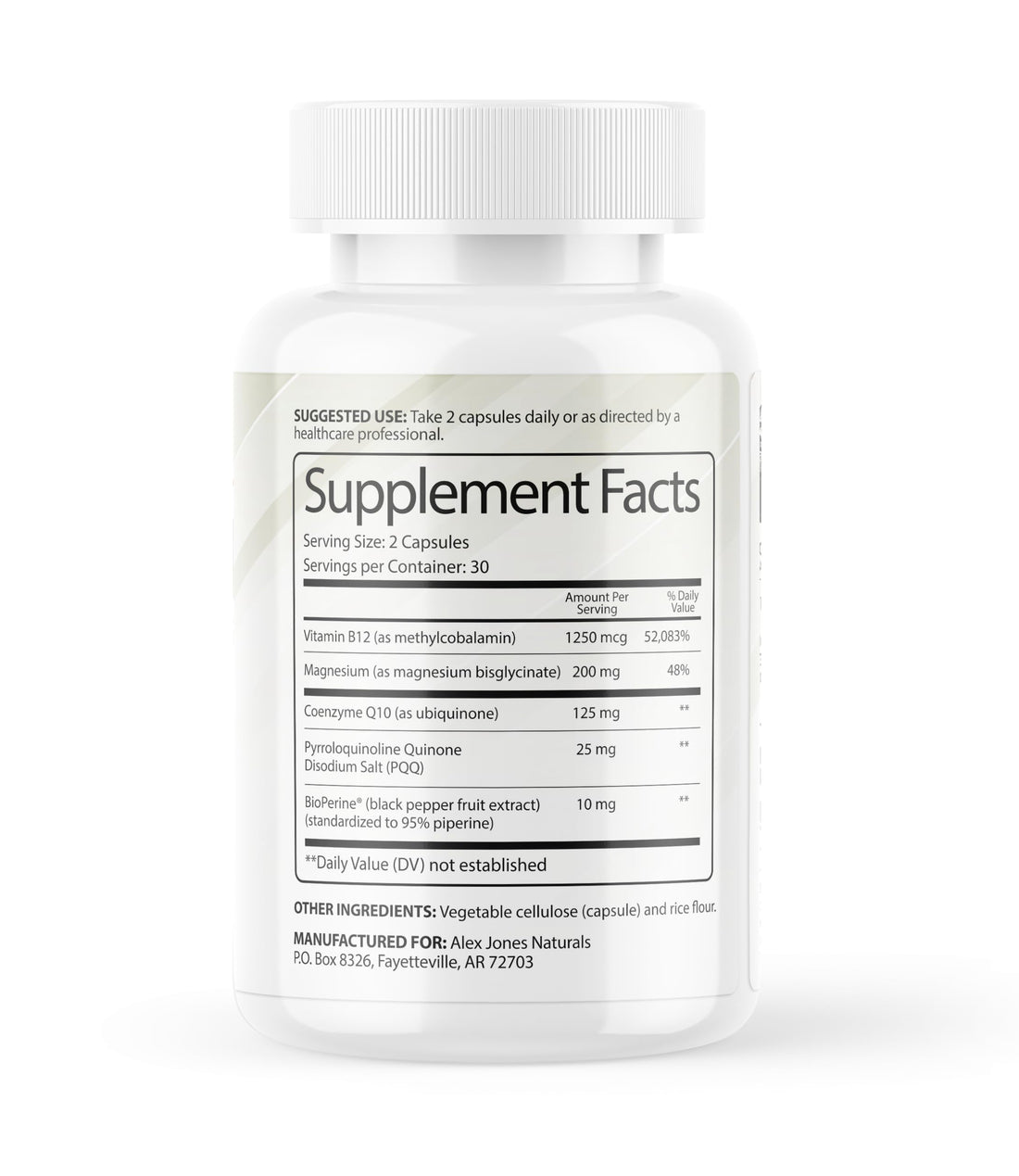 Alex Jones Naturals Methyl Drive Vitamin B Methylated Complex Formula – Mitochondrial Support Supplement w/ CoQ10, PQQ Supplement, Magnesium, B Methylated Complex & BioPerine – 60 Capsules Alex Jones NaturalsAu supplements