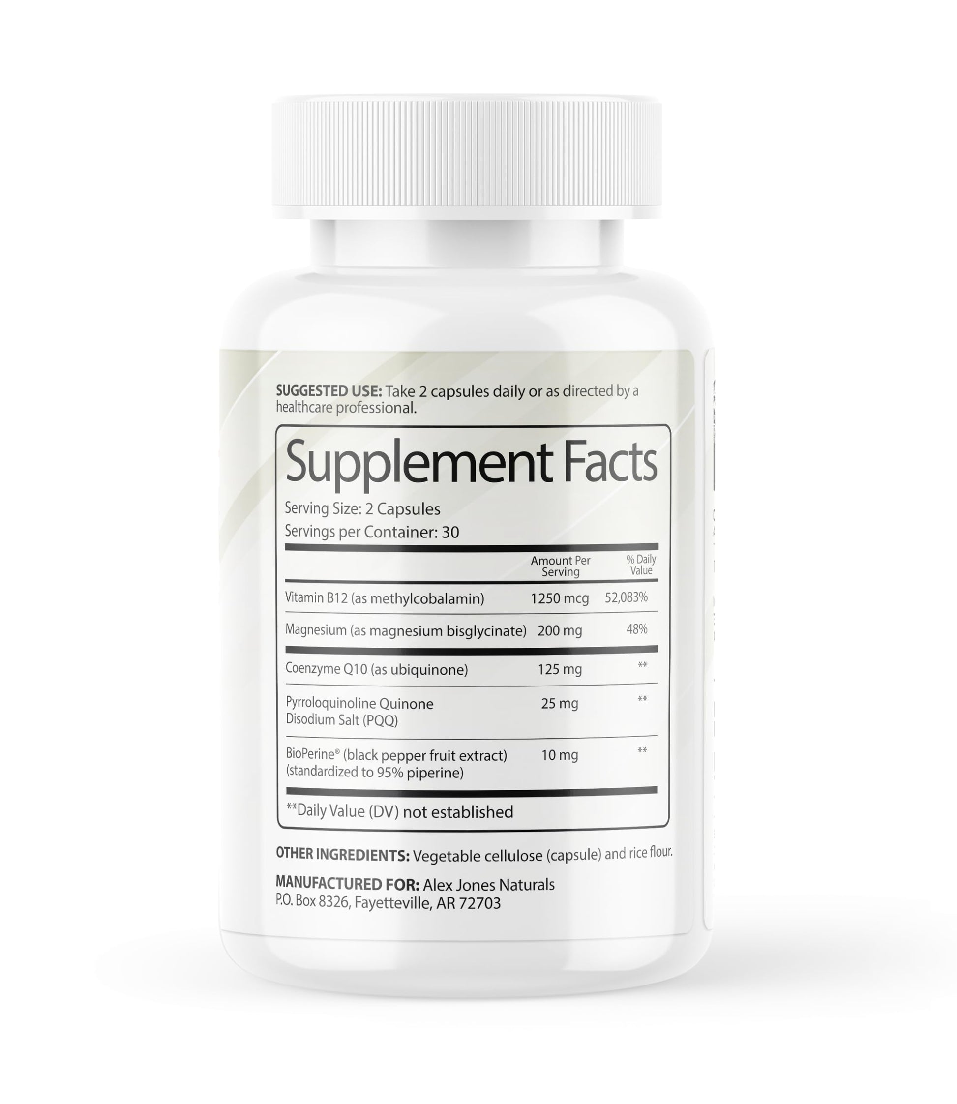 Alex Jones Naturals Methyl Drive Vitamin B Methylated Complex Formula – Mitochondrial Support Supplement w/ CoQ10, PQQ Supplement, Magnesium, B Methylated Complex & BioPerine – 60 Capsules Alex Jones NaturalsAu supplements