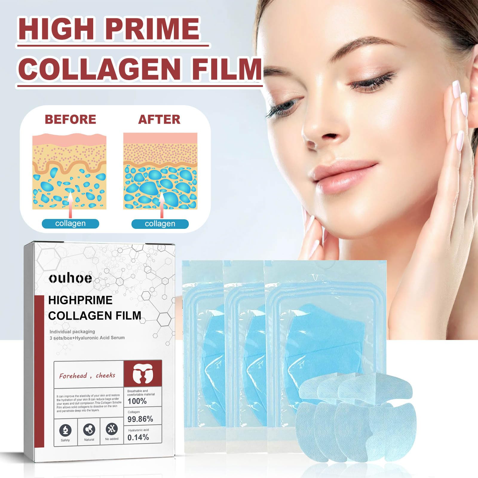 Melting Collagen Film, Peptide Collagen Film, Soluble Collagen Supplement Film With Hydrolysed Collagen OrgrulAu supplements