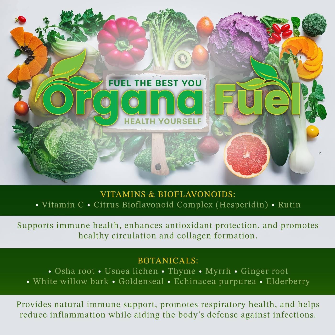 Organa Fuel 30-Day Supply: Advanced Liquid Immune Support Supplement, Supports Cellular, Gut & Organ Health, Vitamins, Minerals, Superfoods, Antioxidant. for Adults & Kids 12+ - 8 fl oz (Pack of 1) Organa FuelAu supplements