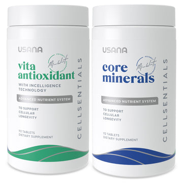 USANA CellSentials - Core Minerals and Vita Antioxidant with InCelligence Technology to Support Total Body Health* - 112 Tablets Per Bottle - 28 Day Supply USANAAu supplements