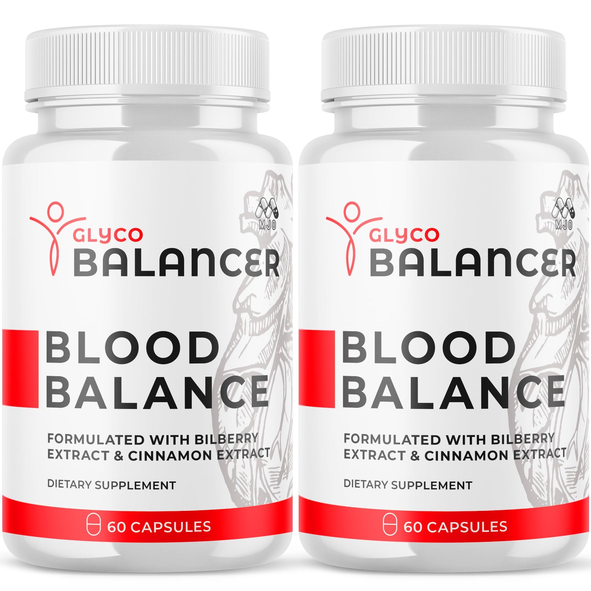 (2 Pack) Glyco Balancer Capsules, Official GlycoBalancer Health Support Pills with All Natural Ingredients, Glyco Balancer Advanced Health Support with Premium Vitamins for Women & Men (120 Capsules) MJOAu supplements