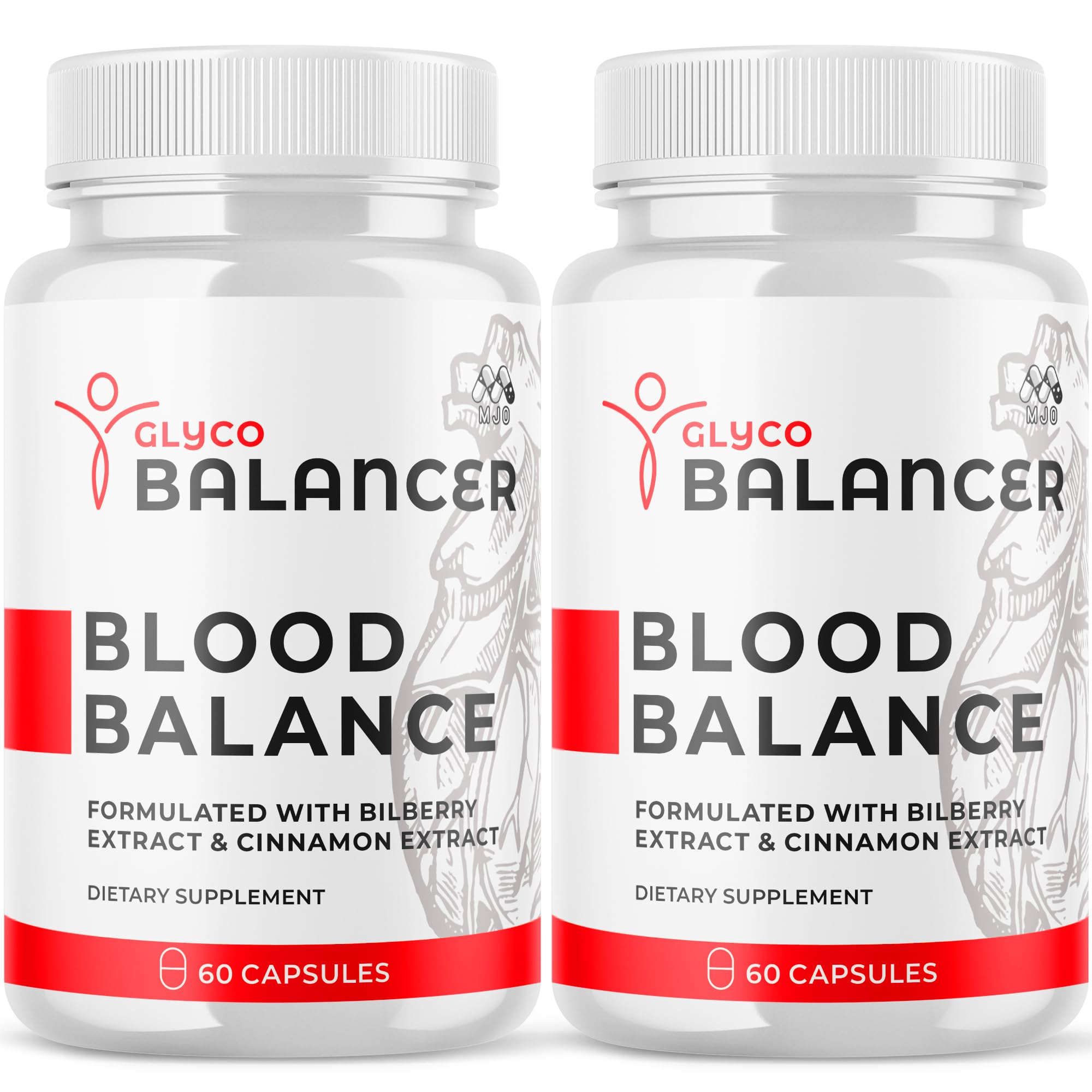 (2 Pack) Glyco Balancer Capsules, Official GlycoBalancer Health Support Pills with All Natural Ingredients, Glyco Balancer Advanced Health Support with Premium Vitamins for Women & Men (120 Capsules) MJOAu supplements