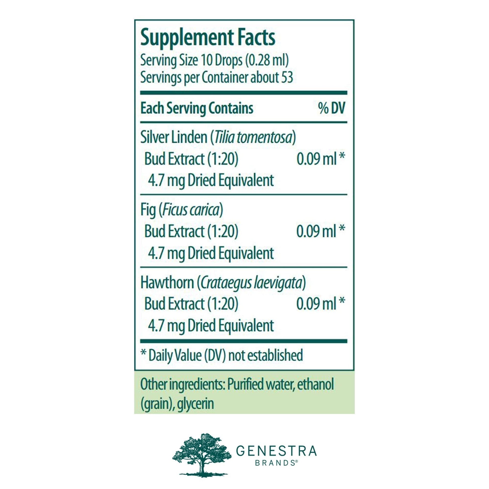 Genestra Brands Calm-gen | Silver Linden, Fig, and Hawthorn Herbal Supplement | 0.5 fl. oz. Genestra BrandsAu supplements