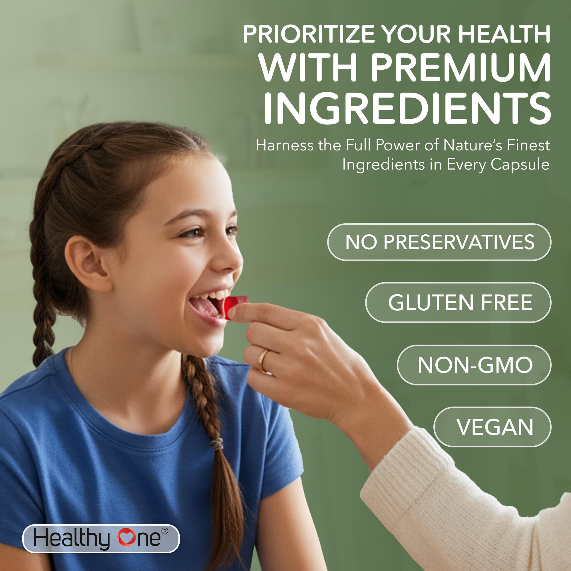 Fruits & Veggies Sugar-Free Gummies - 27 Whole Foods - Equals 3 Servings of Fruits & Vegetables - Improve Energy, Focus & Immune Function - Fiber - Antioxidants - Organic Ingredients - 14 Packets Healthy OneAu supplements