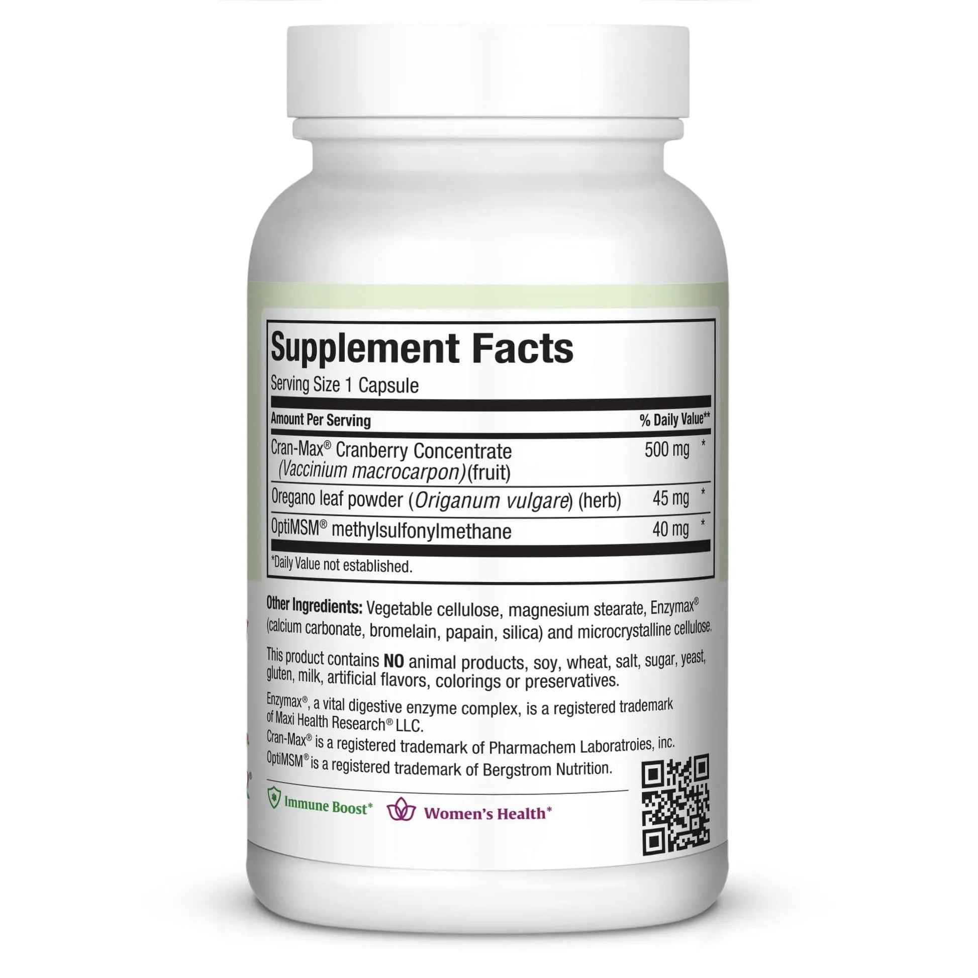 Maxi Health Cranberry Supplement for Urinary Tract & Immune Boost – Cranberry Pills for Women and Men with MSM & Oregano – 120 Capsules Maxi HealthAu supplements