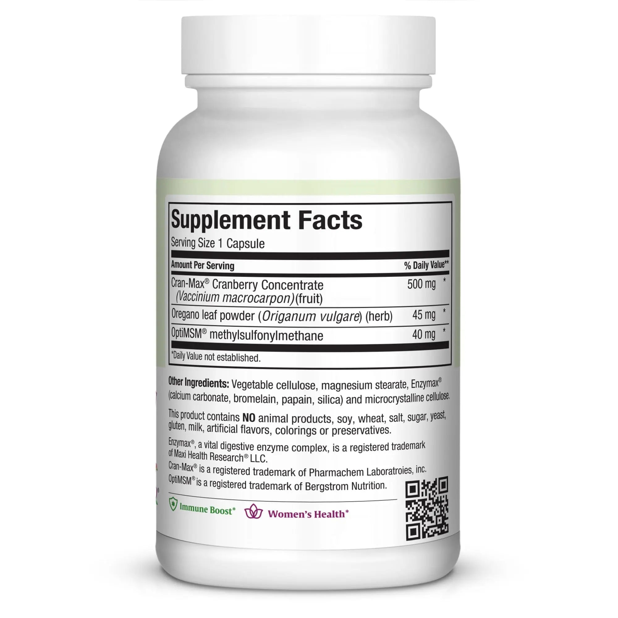 Maxi Health Cranberry Supplement for Urinary Tract & Immune Boost – Cranberry Pills for Women and Men with MSM & Oregano – 120 Capsules Maxi HealthAu supplements