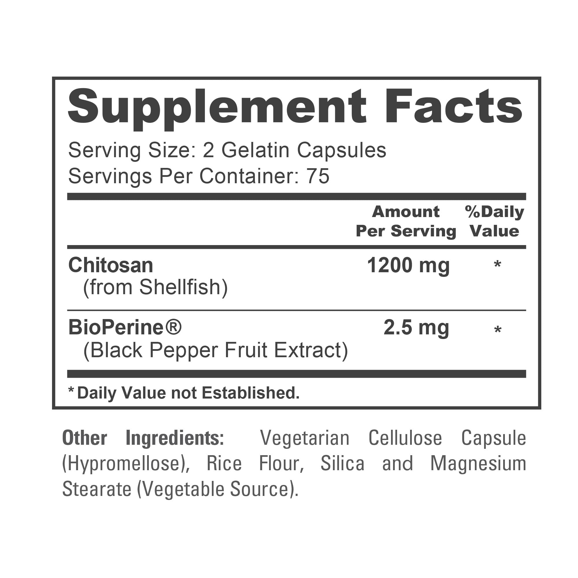 NusaPure Chitosan 1200mg 150 Caps (Non-GMO & Soyfree) with Bioperine NusaPureAu supplements