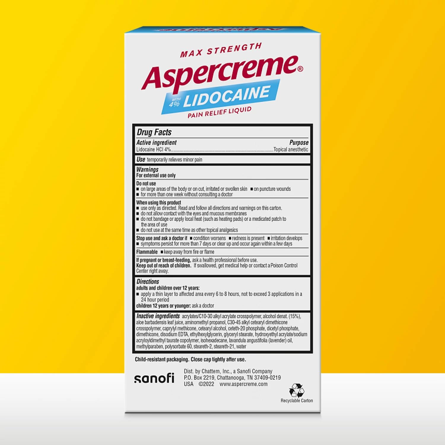 Aspercreme Essential Oils Lidocaine Pain Relief with No-Mess Roll-On Applicator, Max-Strength Lidocaine Numbs Away Nerve Pain, Moisturizing Aloe Hydrates Skin, Lavender, 2.5 Oz., 2pk AspercremeAu supplements