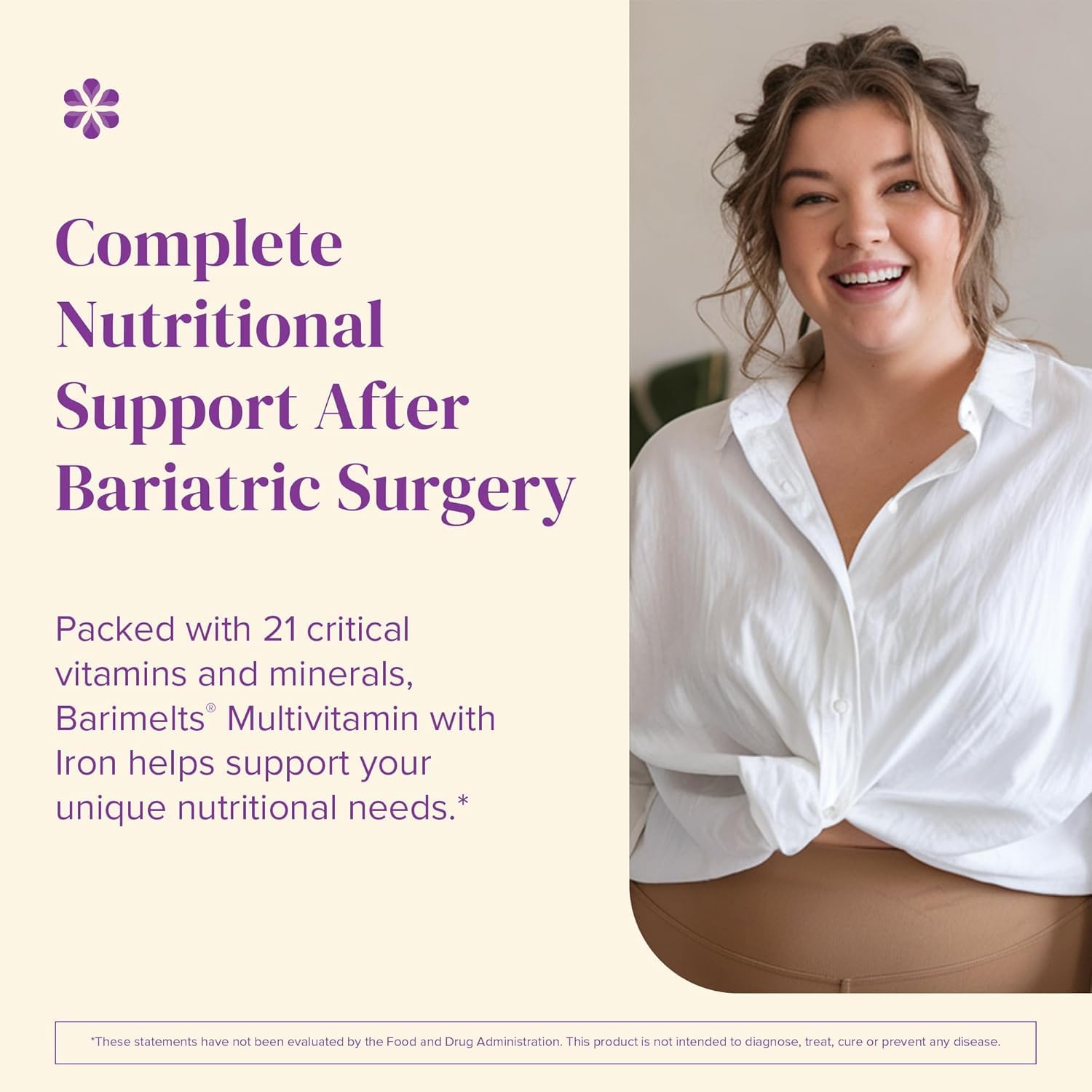 BariMelts Bariatric Multivitamin with Iron - 1 Month Supply (60 Fast-Dissolving Tablets) - Sugar-Free - Post-Op Bariatric Vitamins BariMeltsAu supplements