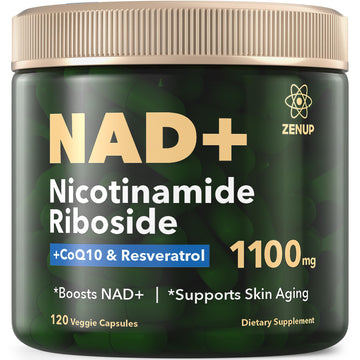 ZenUP NAD+ Supplement | 1100mg Liposomal Nicotinamide Riboside with Resveratrol & Quercetin | Anti-Aging, Cellular Energy, Mental Focus | 120 Caps ZenUPAu supplements