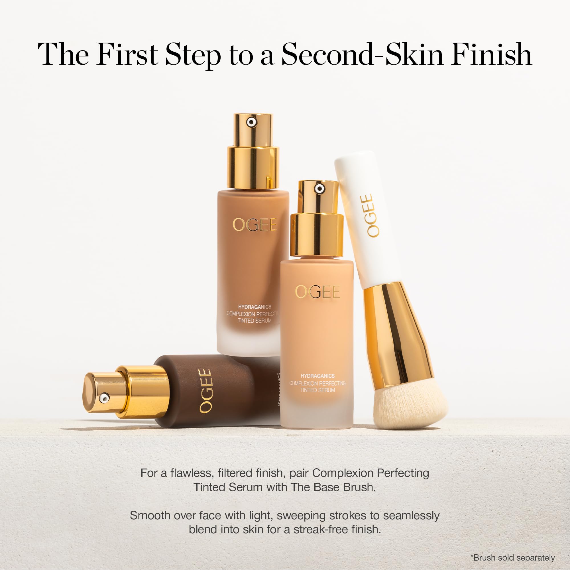 Ogee Complexion Perfecting Liquid Foundation - Lightweight Tinted Moisturizer For Face (Mahogany 14.5N - Deep Cocoa (Rich Undertones) - with Vitamin C & Jojoba Oil - Certified Organic & Made in USA OgeeAu supplements