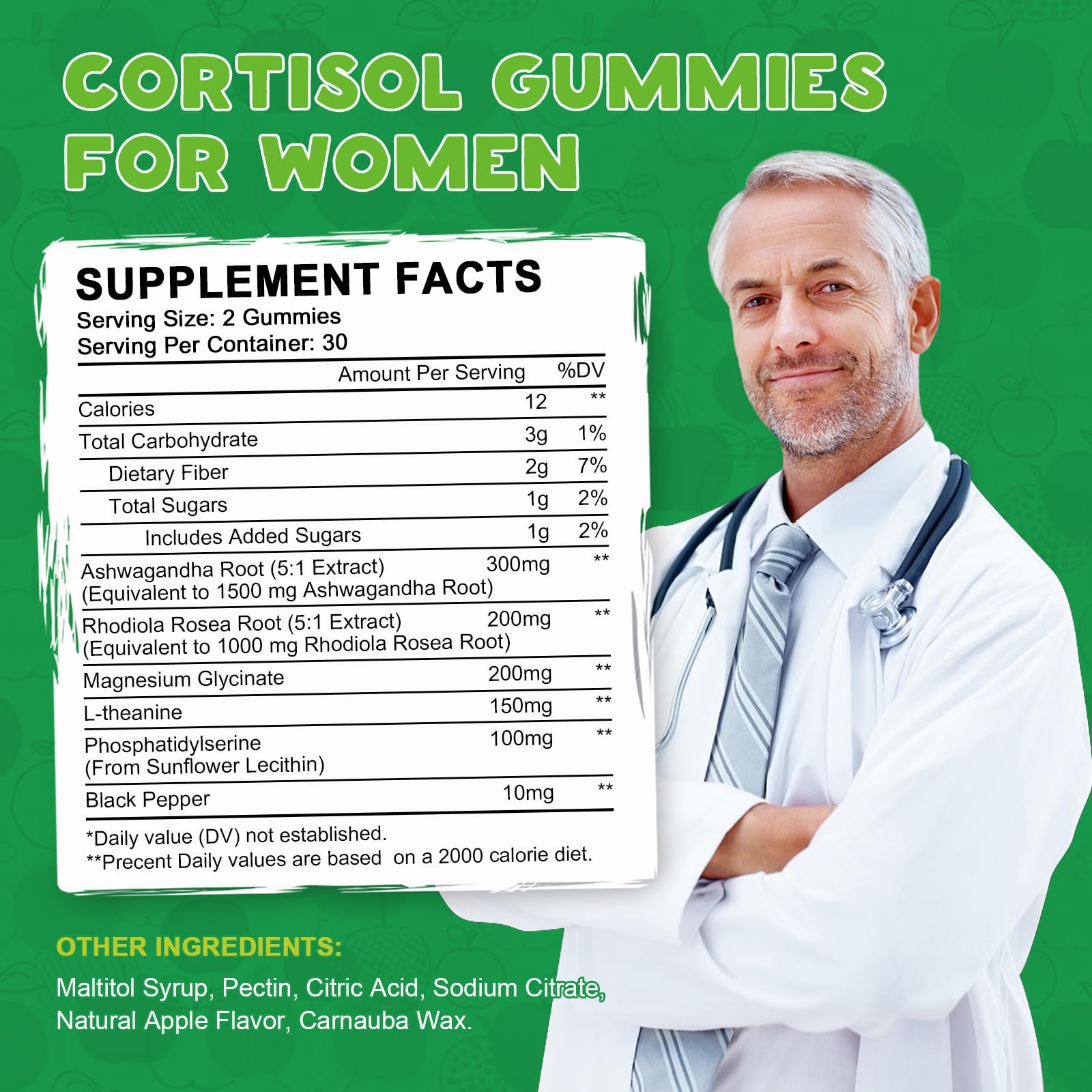 Cortisol Detox for Women Gummies, Cortisol Reducer Detox Manager, Magnesium Ashwagandha Rhodiola Rosea Herbal Complex for Mood/Focus & Sleep, Maintain Healthy Cortisol Levels - 30 Day Vegan Supply LUCNVEMAu supplements