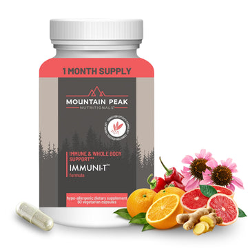 Mountain Peak Nutritionals Immuni-T Advanced Immune Support Supplement - 4-in-1 Formula with Vitamin C, A, Zinc, & Mushroom Blend - Daily Wellness & Seasonal Defense (60 Vegetarian Capsules) Mountain Peak NutritionalsAu supplements