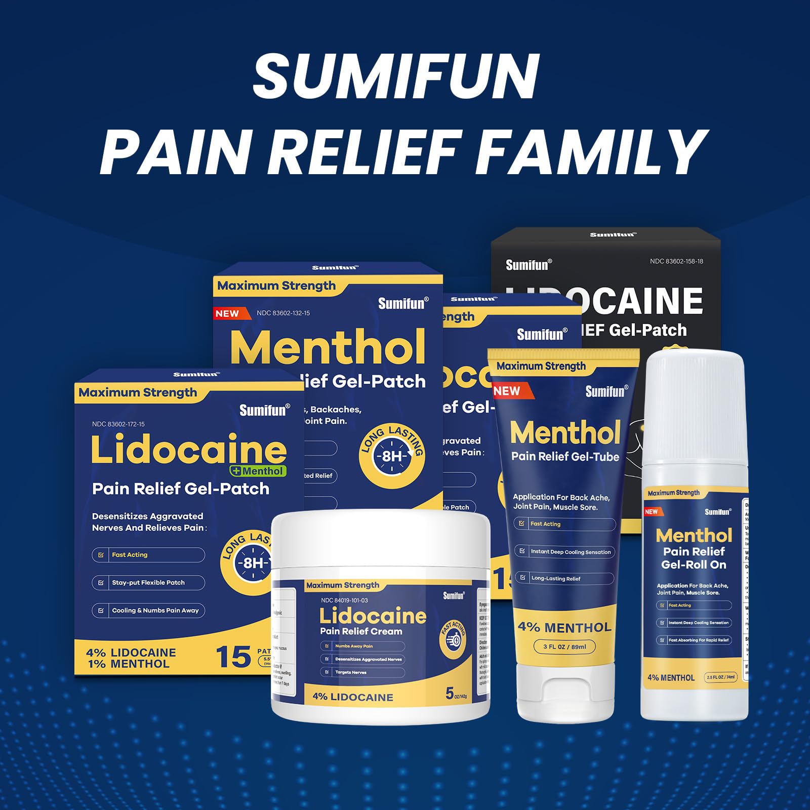 Sumifun Menthol Pain Relief Gel-Tube-3 FL OZ Tube (Pack of 1)- for Knee & Lower Back Pain Relief, Sore Muscle Relief, Neck Pain Relief, Shoulder Pain Relief SumifunAu supplements