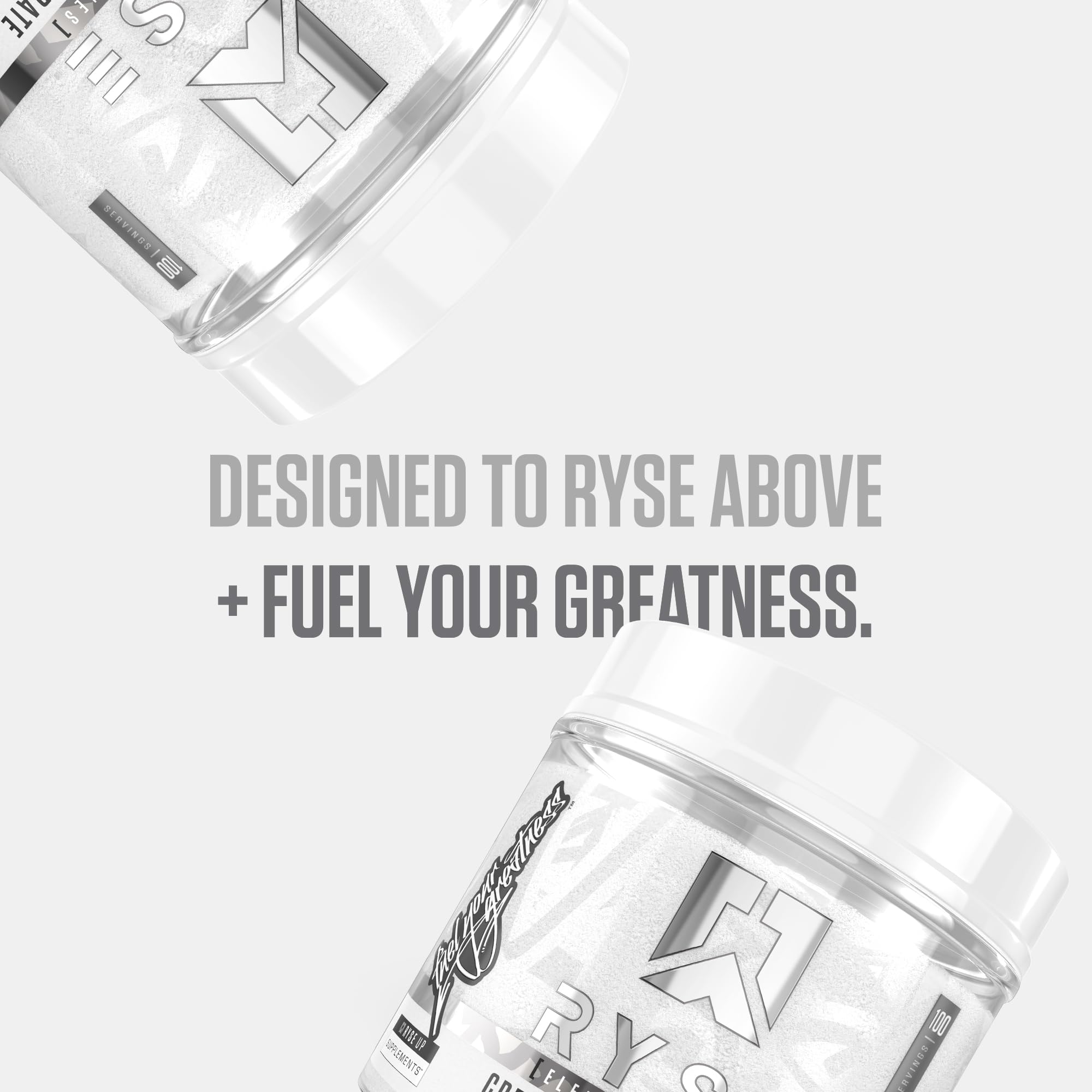 RYSE Creatine Monohydrate Powder - Unflavored - Supports Men & Women Lean Muscle Growth, Strength, Power, and Endurance - Helps Reduce Fatigue and Improve Workout Recovery - 100 Servings. RYSE Up SupplementsAu supplements
