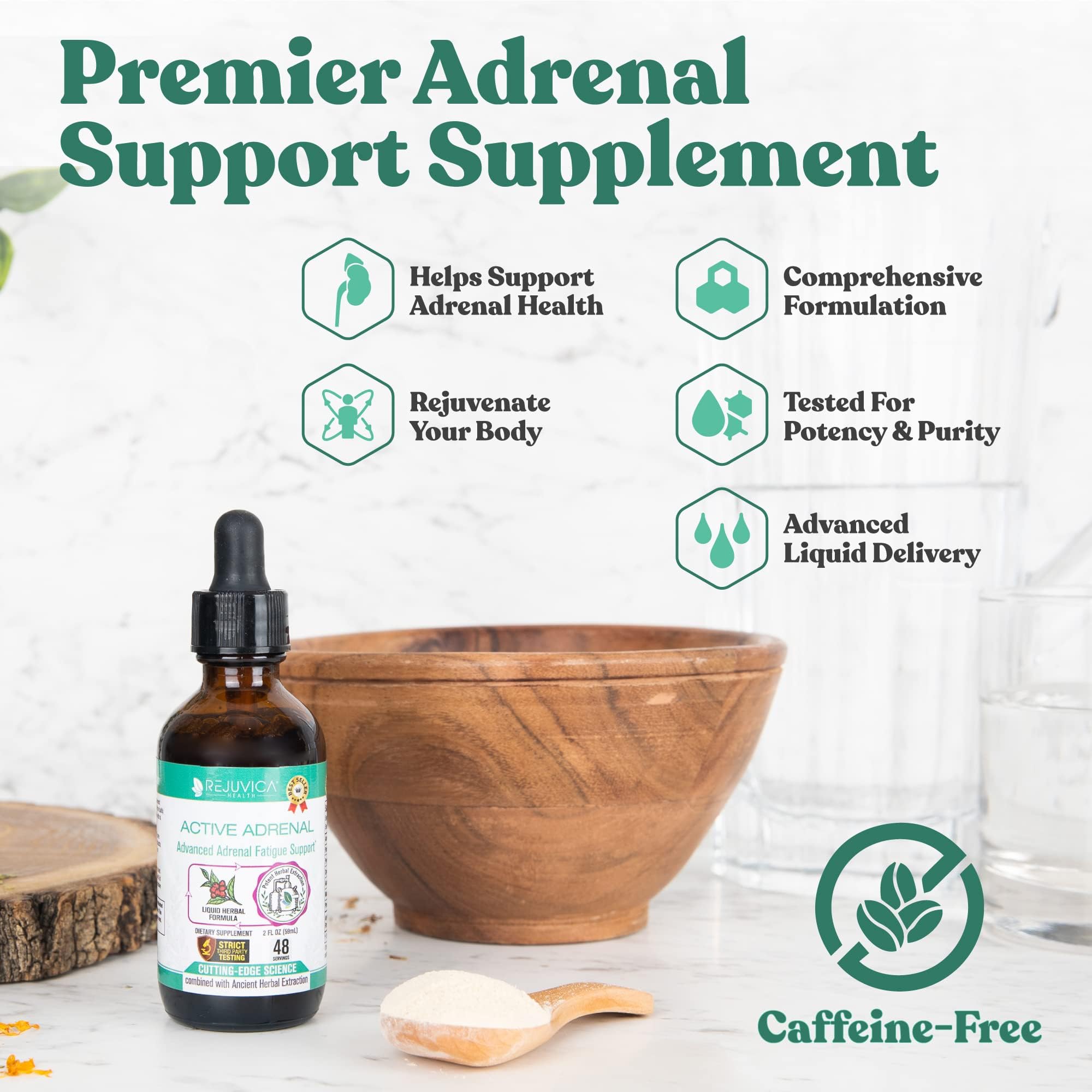 Active Adrenal - Advanced Adrenal Support Tincture - Liquid Delivery for Better Absorption Rejuvica HealthAu supplements
