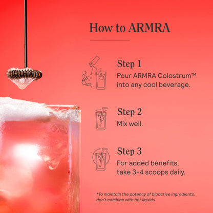 ARMRA Colostrum Powder | Vine Watermelon | Gut Health & Bloating | Skin & Hair | Immunity | Keto, Gluten & Fat-Free | 90 Servings ARMRAUS supplements