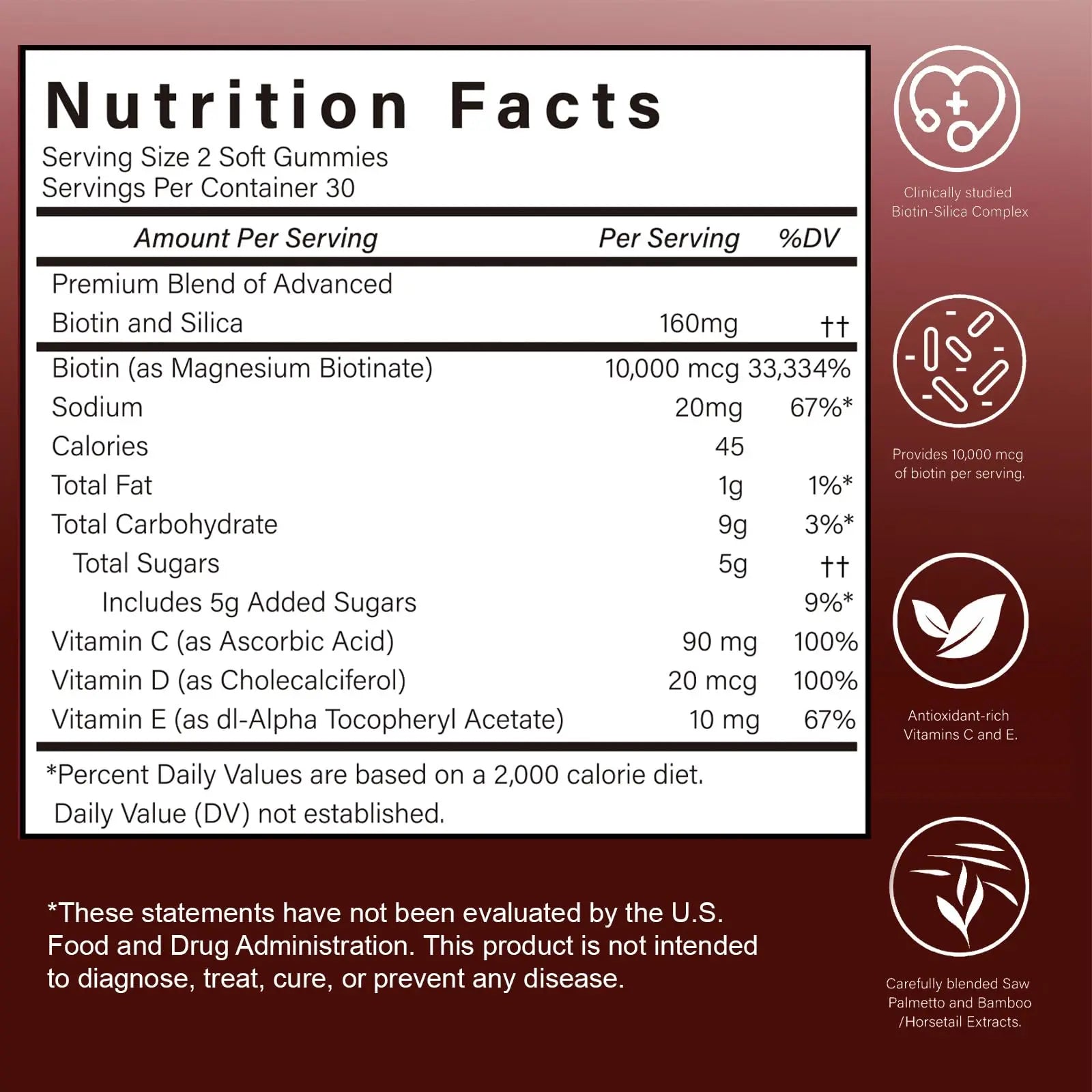 GENGGUI Hair Growth Gummies for Women - Hair Vitamins with Biotin & Silica for Faster Growth - Hair Growth Accelerator Supplement GENGGUIAu supplements
