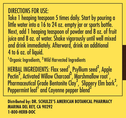 Dr. Schulze’s | Intestinal Formula #2 | Herbal Colon Cleanse Formula | Natural Detox Powder Dr. Schulze'sUS supplements
