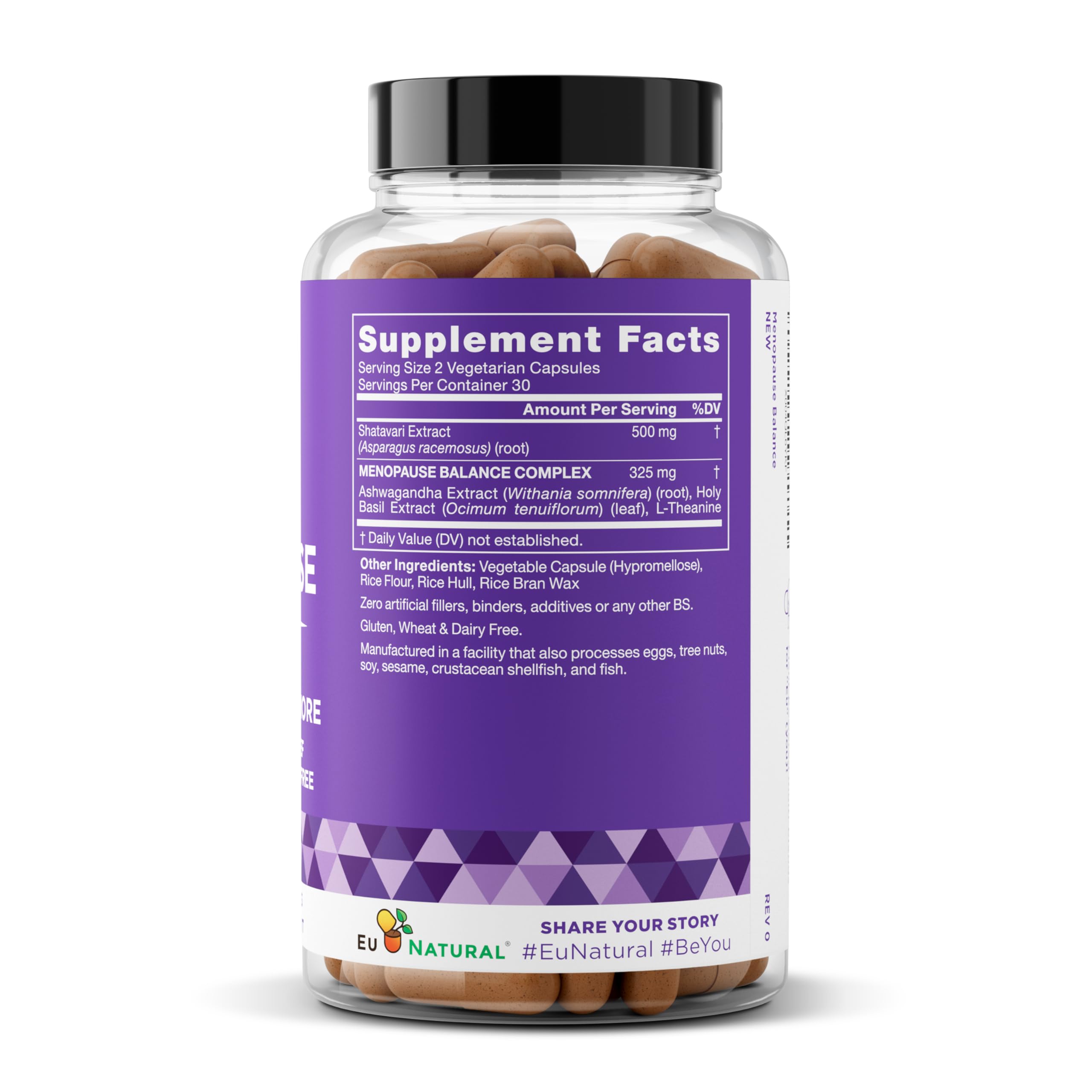Premium Menopause Supplement for Women – Menopause Balance with Shatavari, Ashwagandha, L-Theanine & Holy Basil – Holistic Multi-Symptom Menopause Support & Hot Flash Relief – 60 Vegetarian Capsules Eu NaturalAu supplements