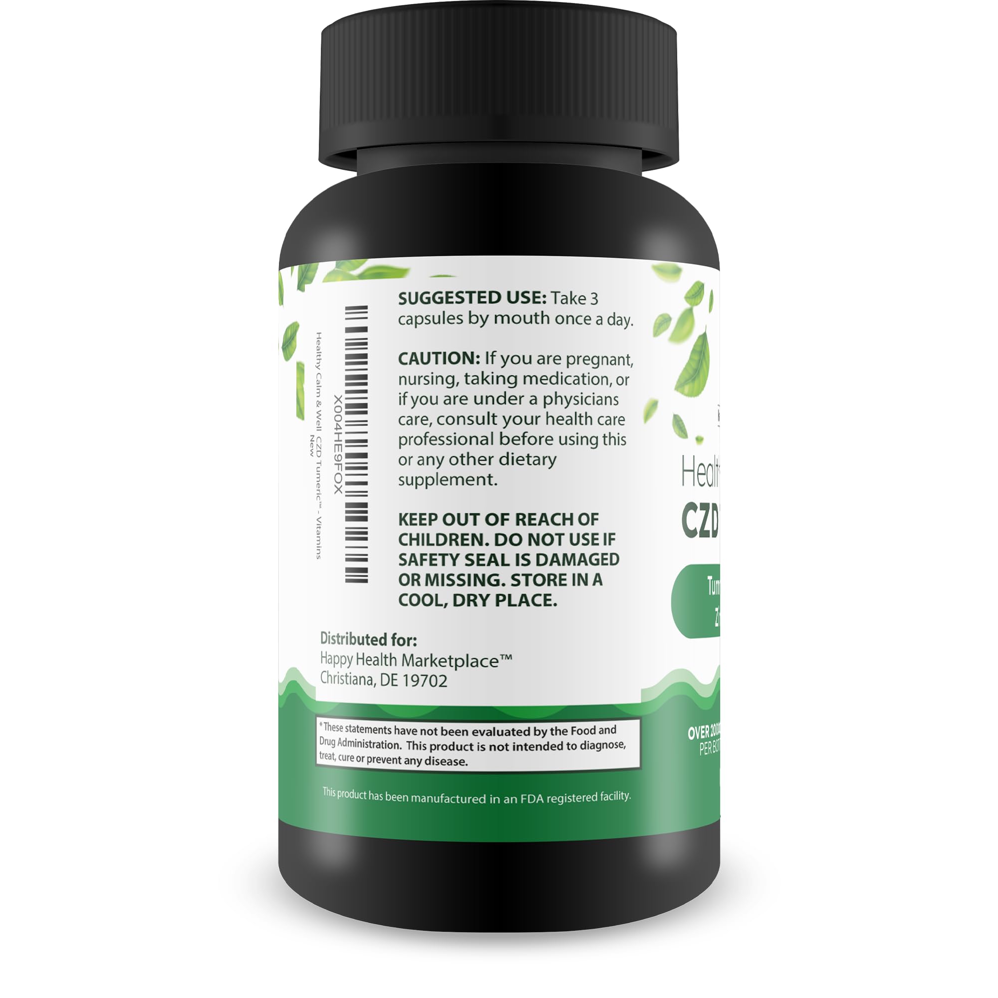 Healthy Calm & Well CDZ Gummies Capsules - Our Best CDZ Supplement Vitamin C D and Zinc - Turmeric Vitamin C D Zinc Magnesium - Our Best Calmwell Cdc Gummies Capsules Zinc Vitamin C Vitamin D Turmeric Happy Health MarketplaceAu supplements