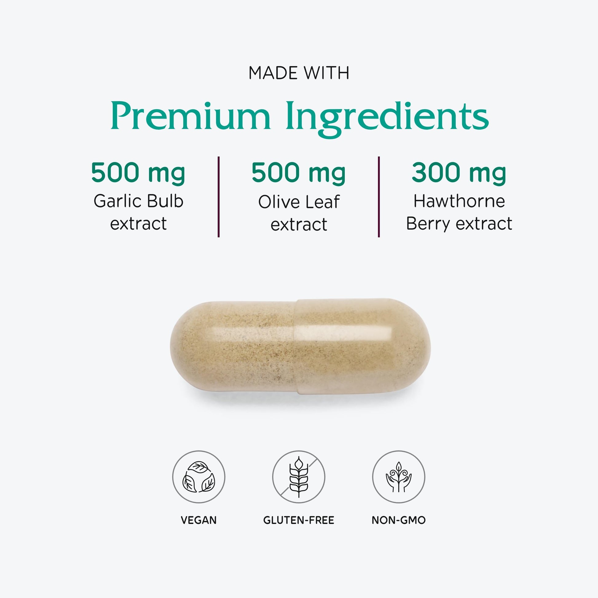 Vitanica VasoBlend - Heart Health Supplement with Folic Acid, Magnesium, CoQ10 & Terminalia Arjuna Bark - Heart Health Supplement - Consumer Line - 90 Vegan Caps VitanicaAu supplements