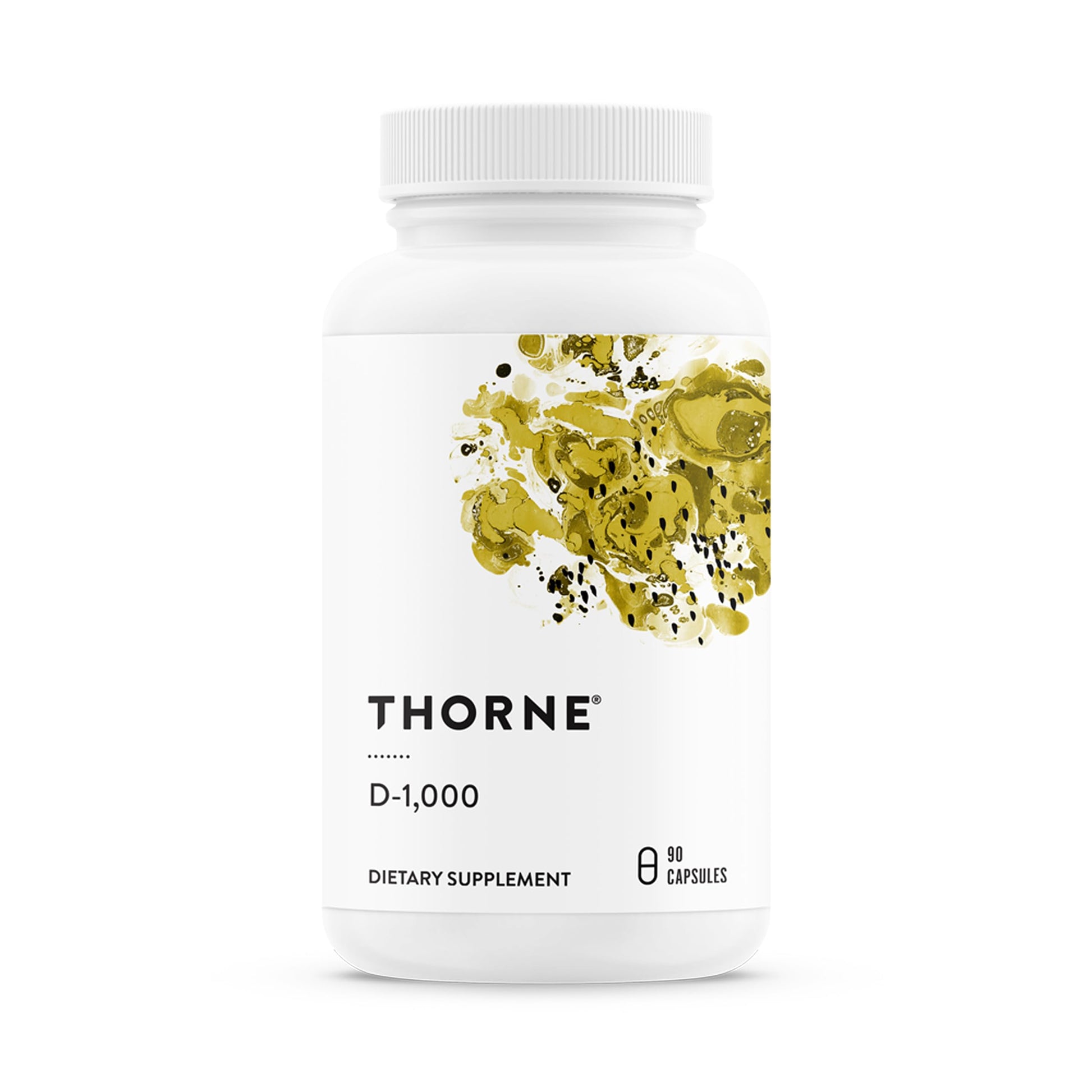 THORNE - Vitamin D3 Supplement - Supports Healthy Bones, Teeth, Muscles, Cardiovascular & Immune Function* - Gluten, Dairy & Soy-Free - 1,000 IU - 90 Servings THORNEAu supplements
