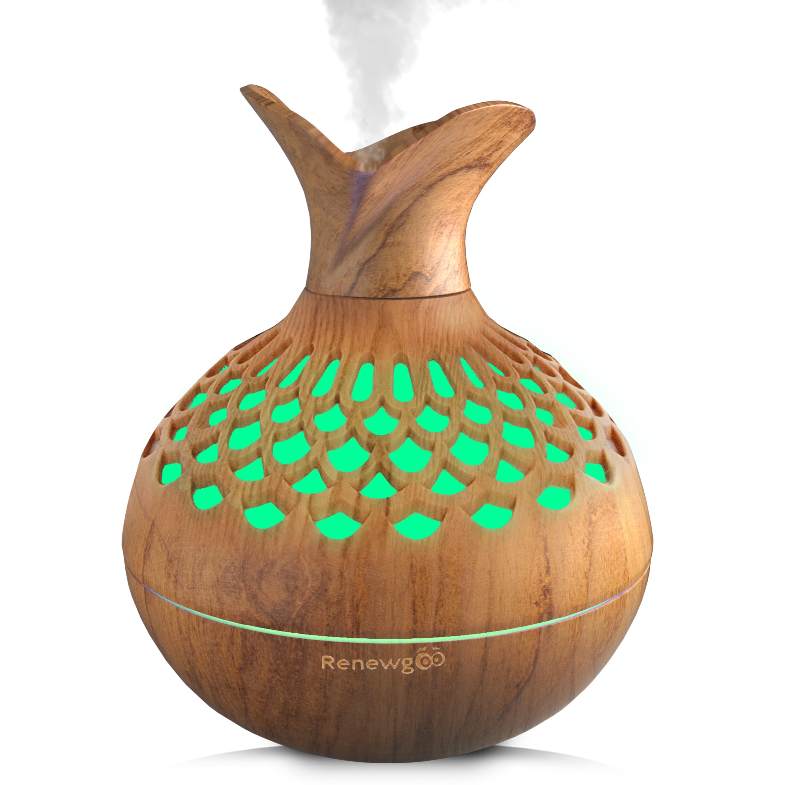 Aroma Diffuser for Essential Oils, Ultrasonic Aromatherapy Flower Oil Diffuser, Modern Cool Mist RenewgooAu supplements