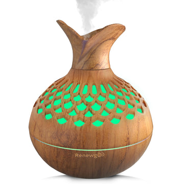 Aroma Diffuser for Essential Oils, Ultrasonic Aromatherapy Flower Oil Diffuser, Modern Cool Mist RenewgooAu supplements