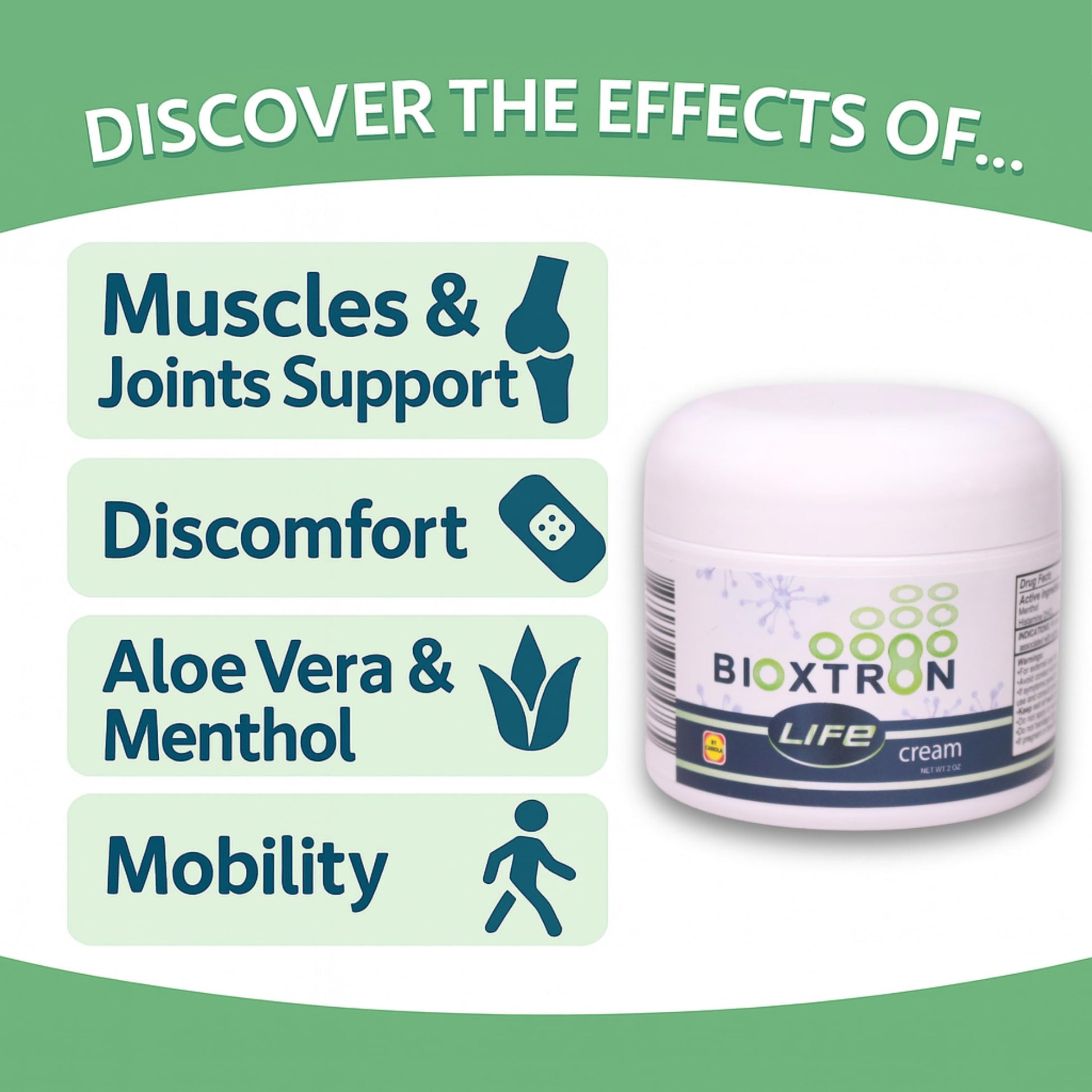 Bioxtron Life Cream Natural AFA Stem Cell Supplement 2 oz - Joint Pain - Muscle Pain - Fatigue BioxtronAu supplements